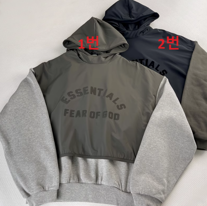 Essentials 에센셜 나일론 플리스 후드