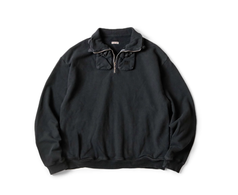 Kapital 캐피탈 플리스 니켈 4 하프 집 스웨트셔츠