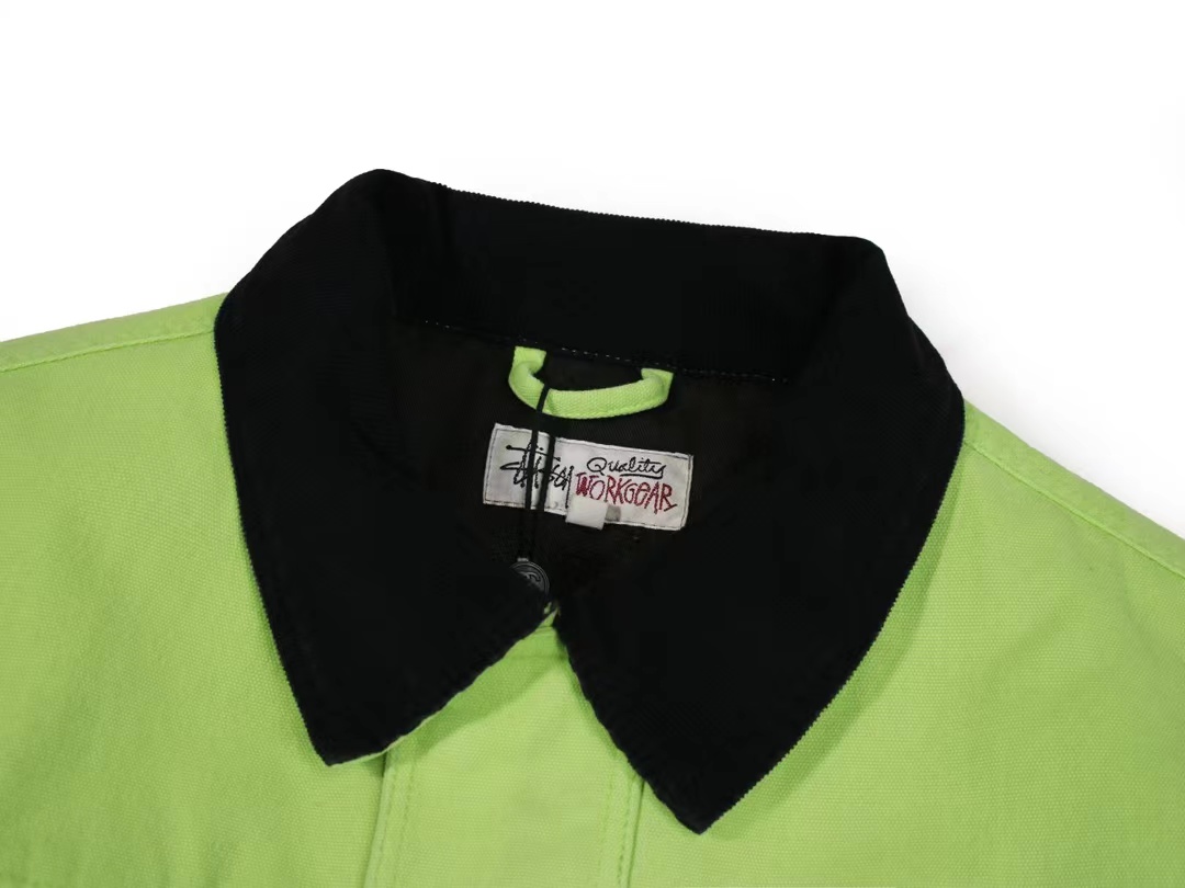 스투시 워시드 캔버스 샵 자켓