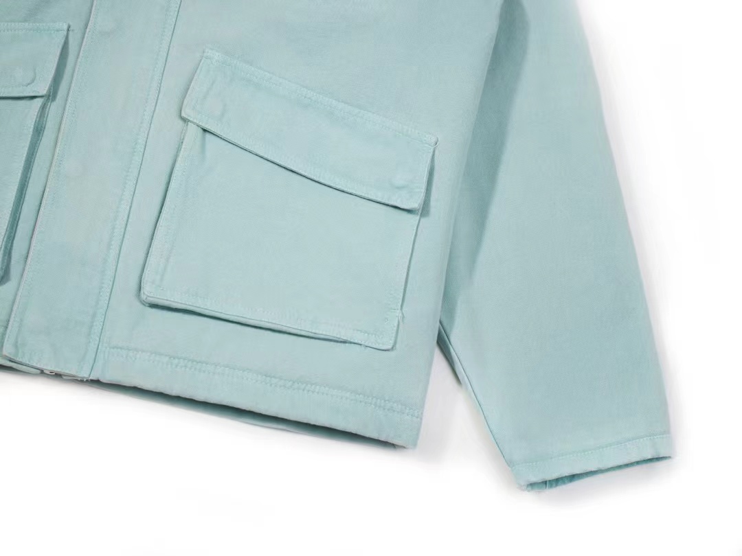 스투시 워시드 캔버스 샵 자켓