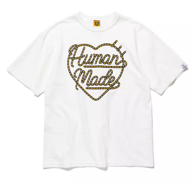 휴먼메이드 그래픽 하트 티셔츠