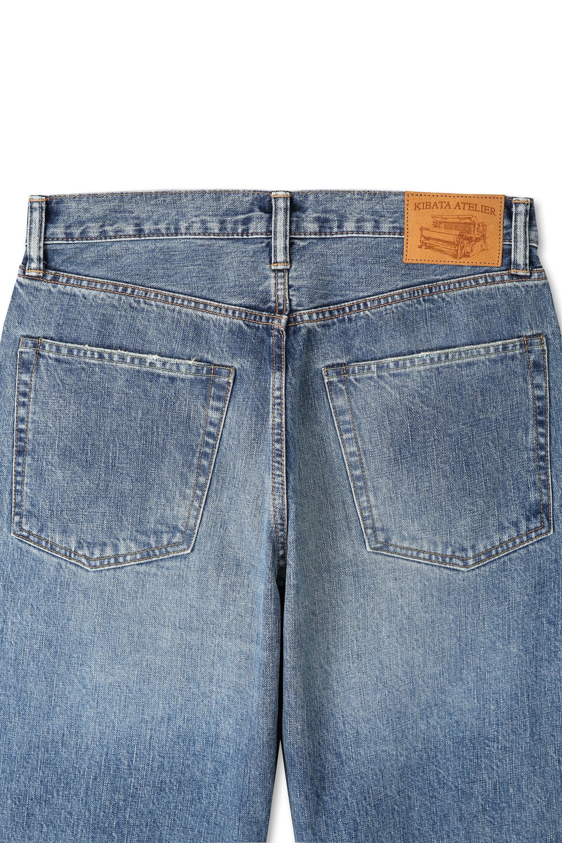 Zimbabwe Greencast Indigo Selvedge Denim Pants - Light Fade