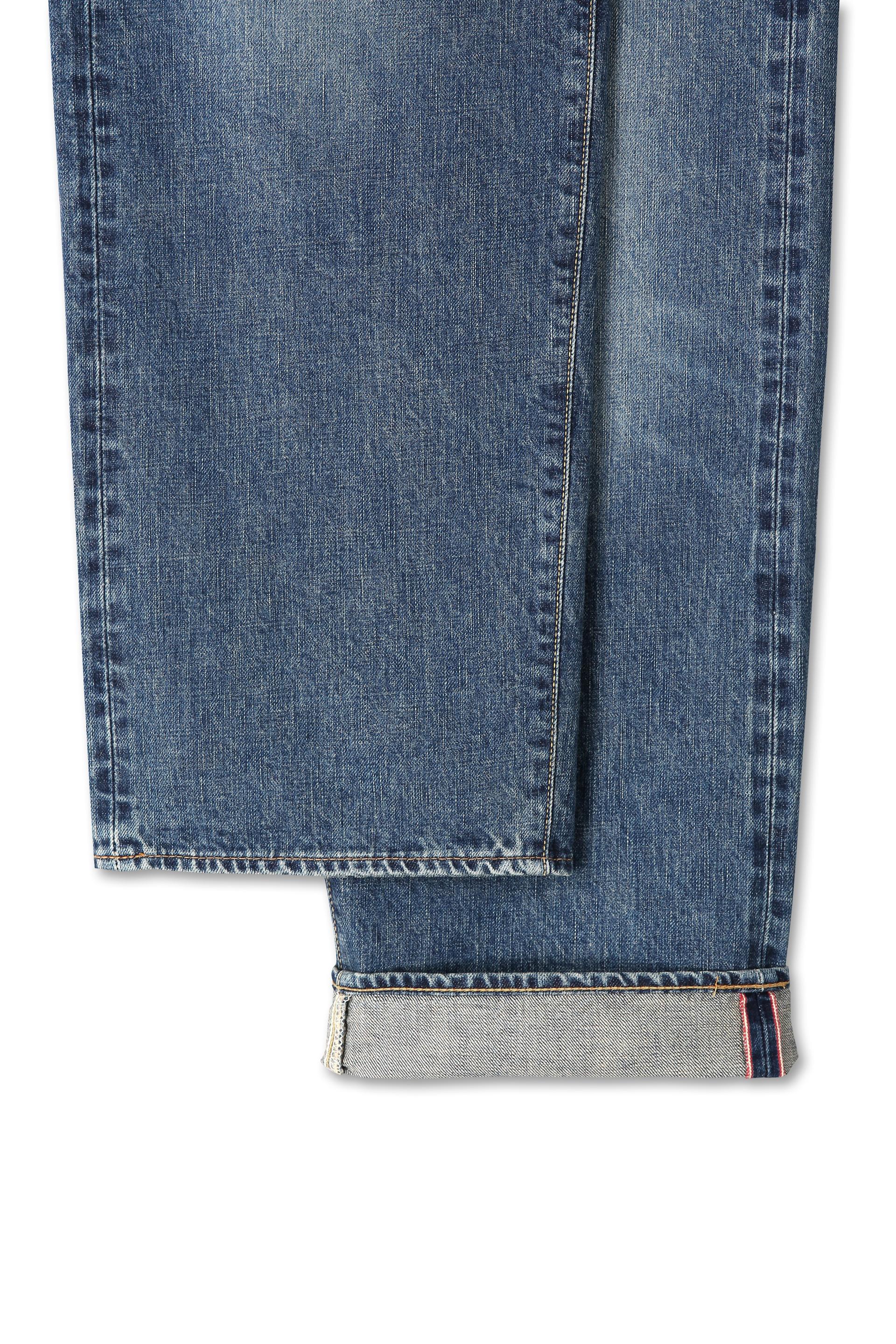 Zimbabwe Greencast Indigo Selvedge Denim Pants - Old Blue