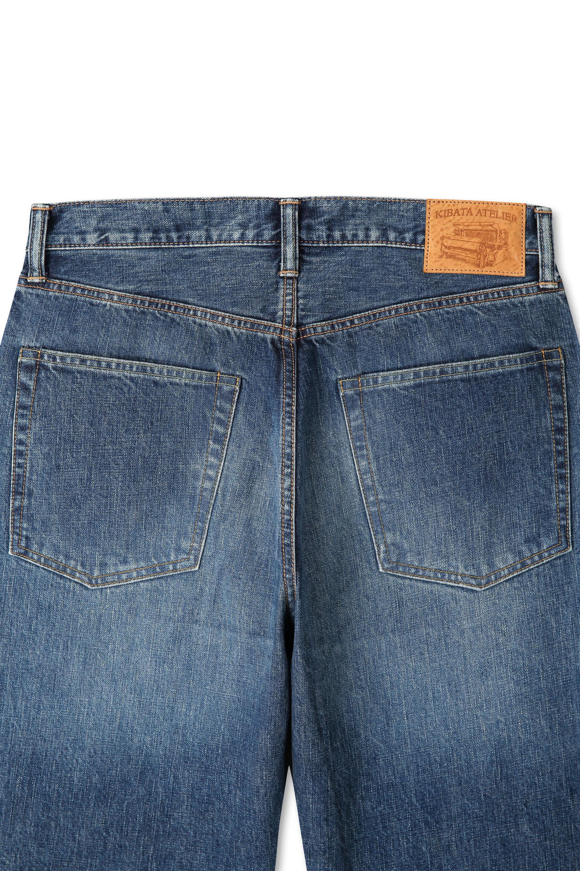 Zimbabwe Greencast Indigo Selvedge Denim Pants - Old Blue