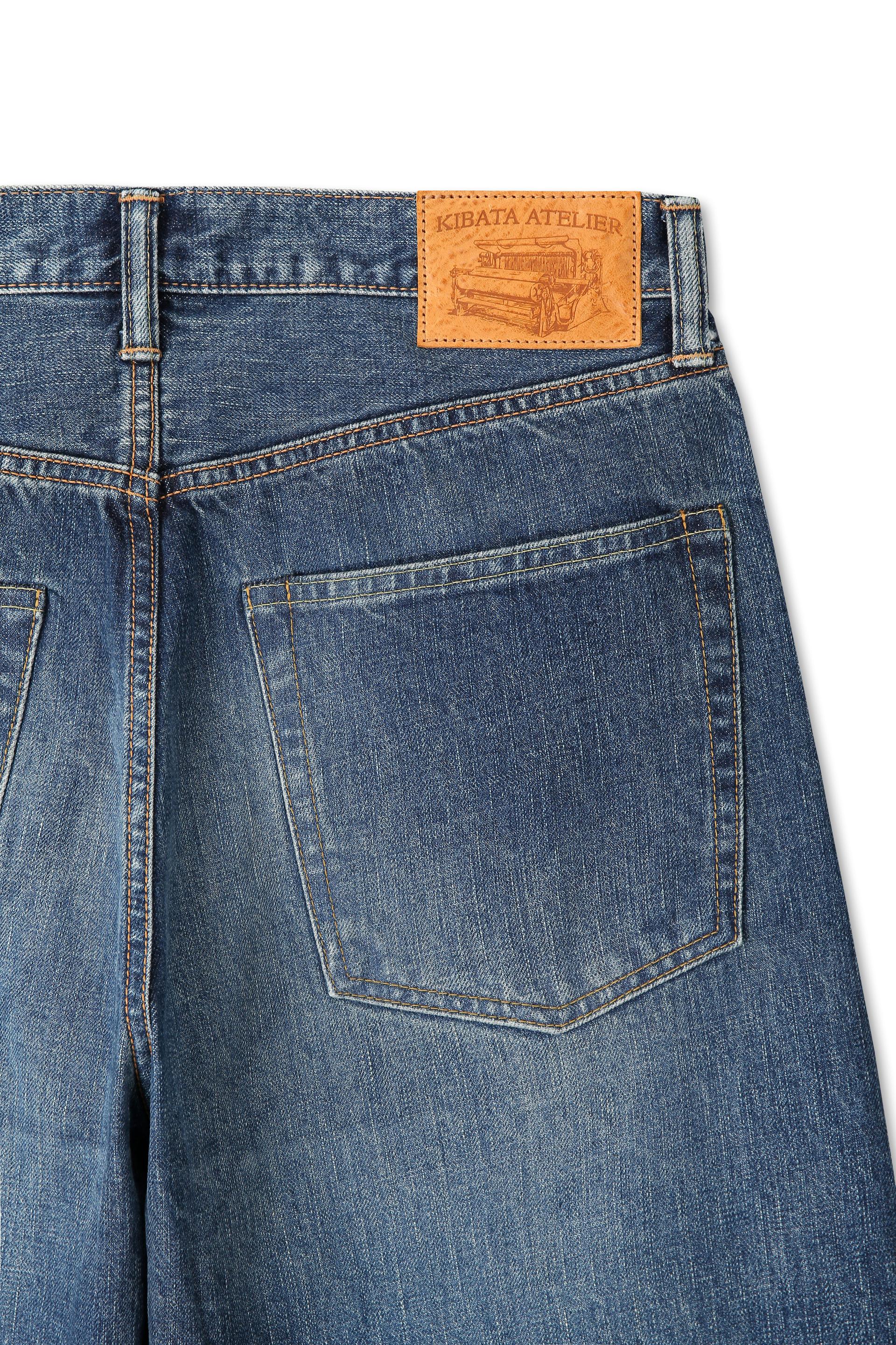 Zimbabwe Greencast Indigo Selvedge Denim Pants - Old Blue
