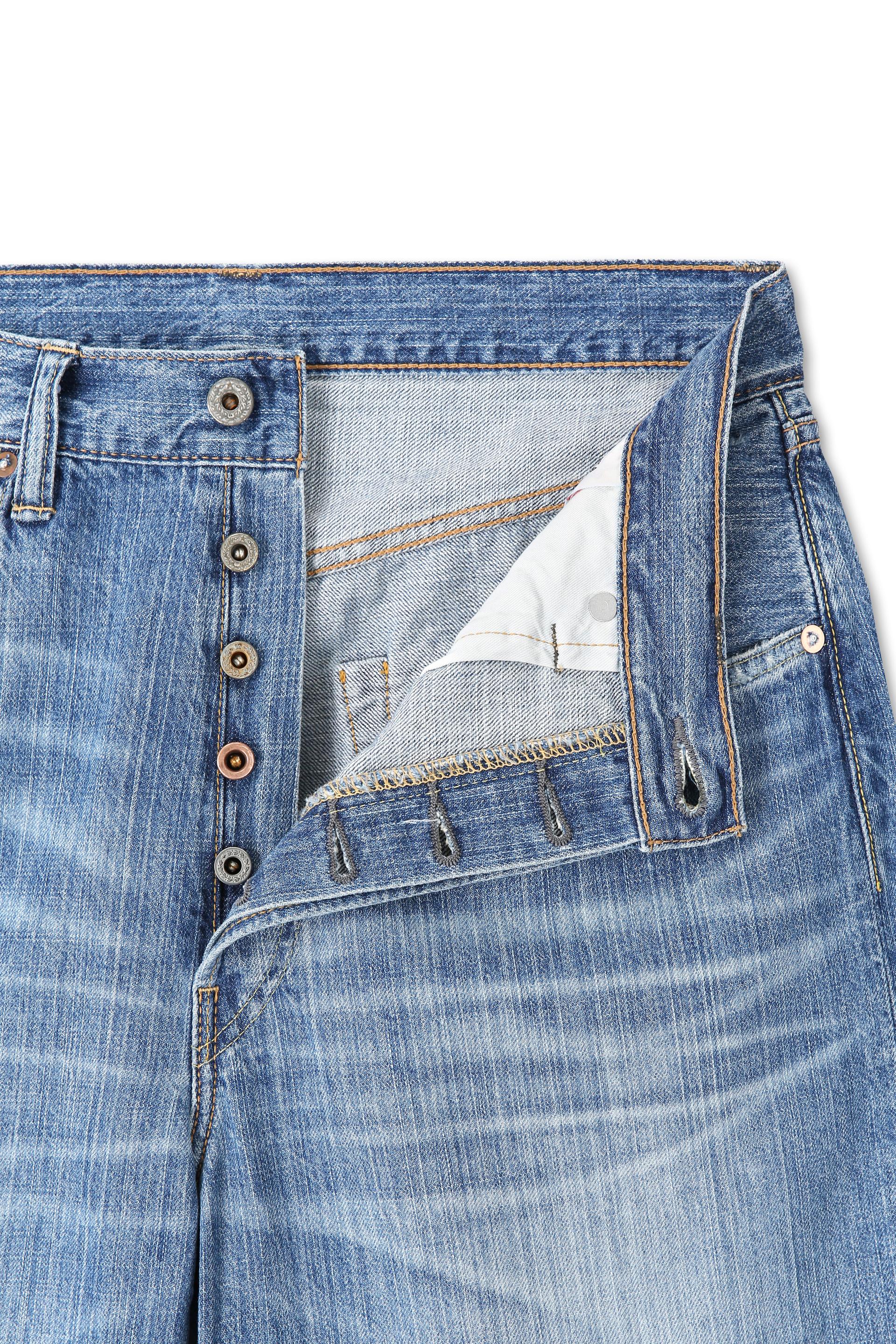 Kasezome Selvedge Denim Pants - Light Fade
