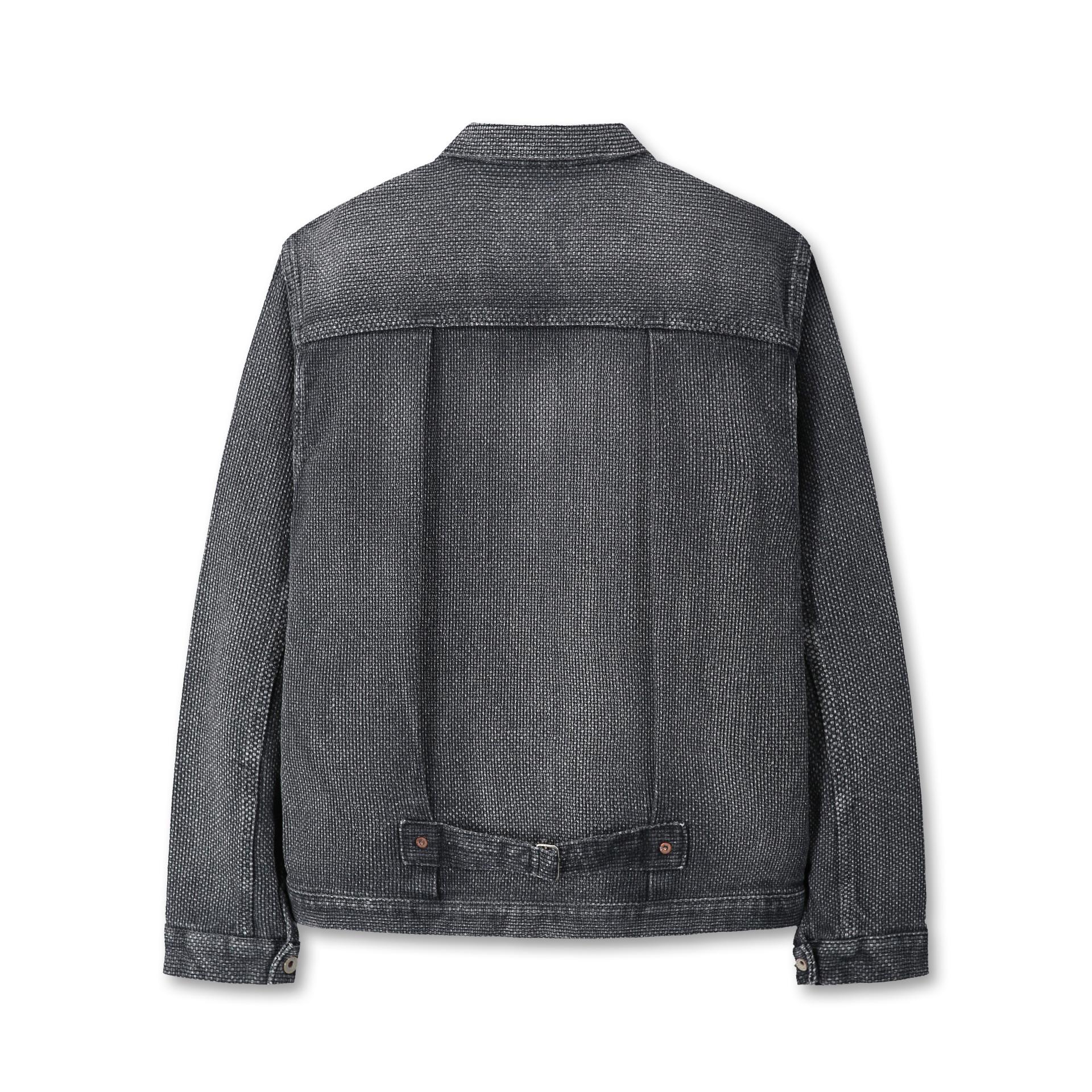 WWII SASHIKO JACKET - Black Light Fade