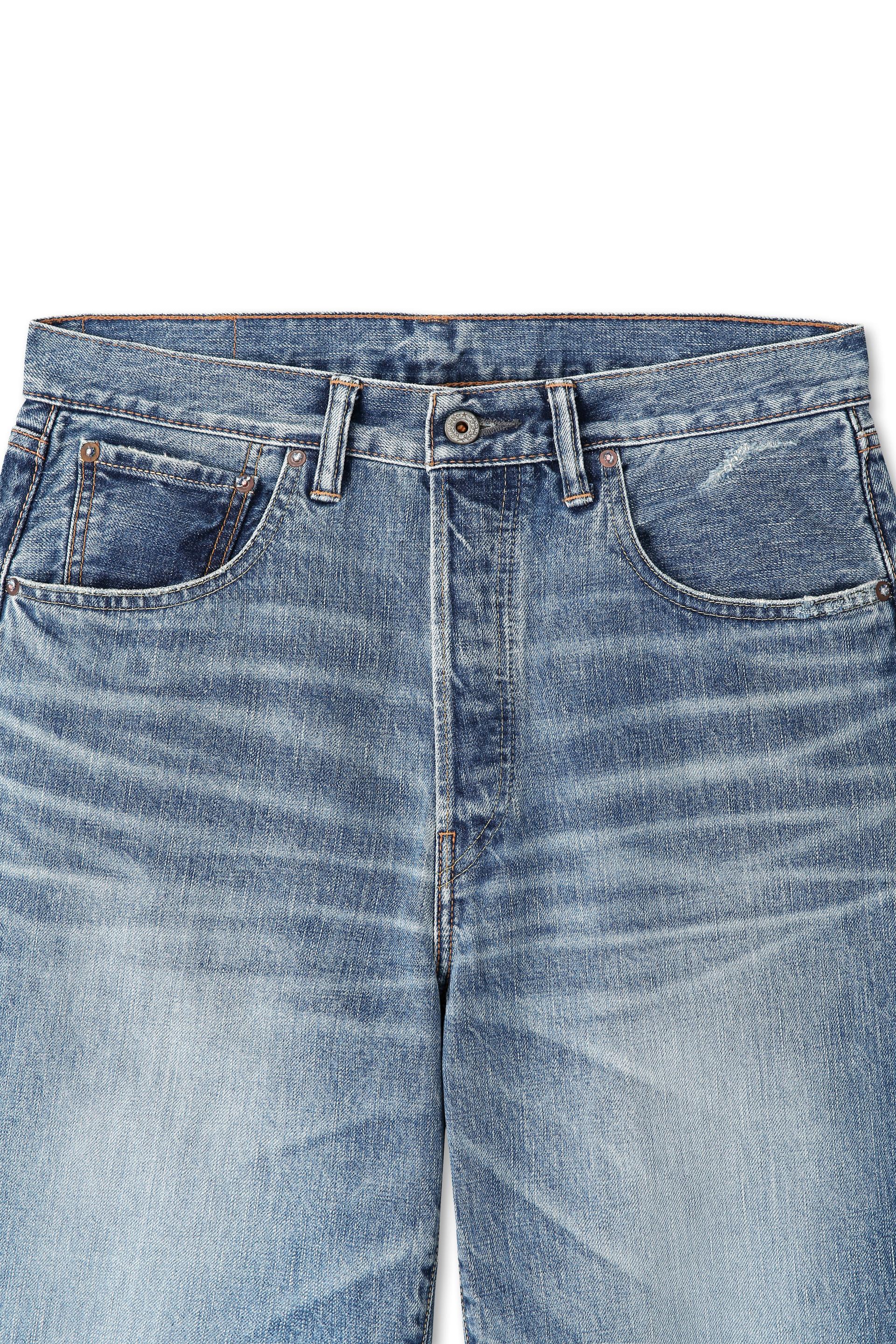 Zimbabwe Greencast Indigo Selvedge Denim Pants - Light Fade