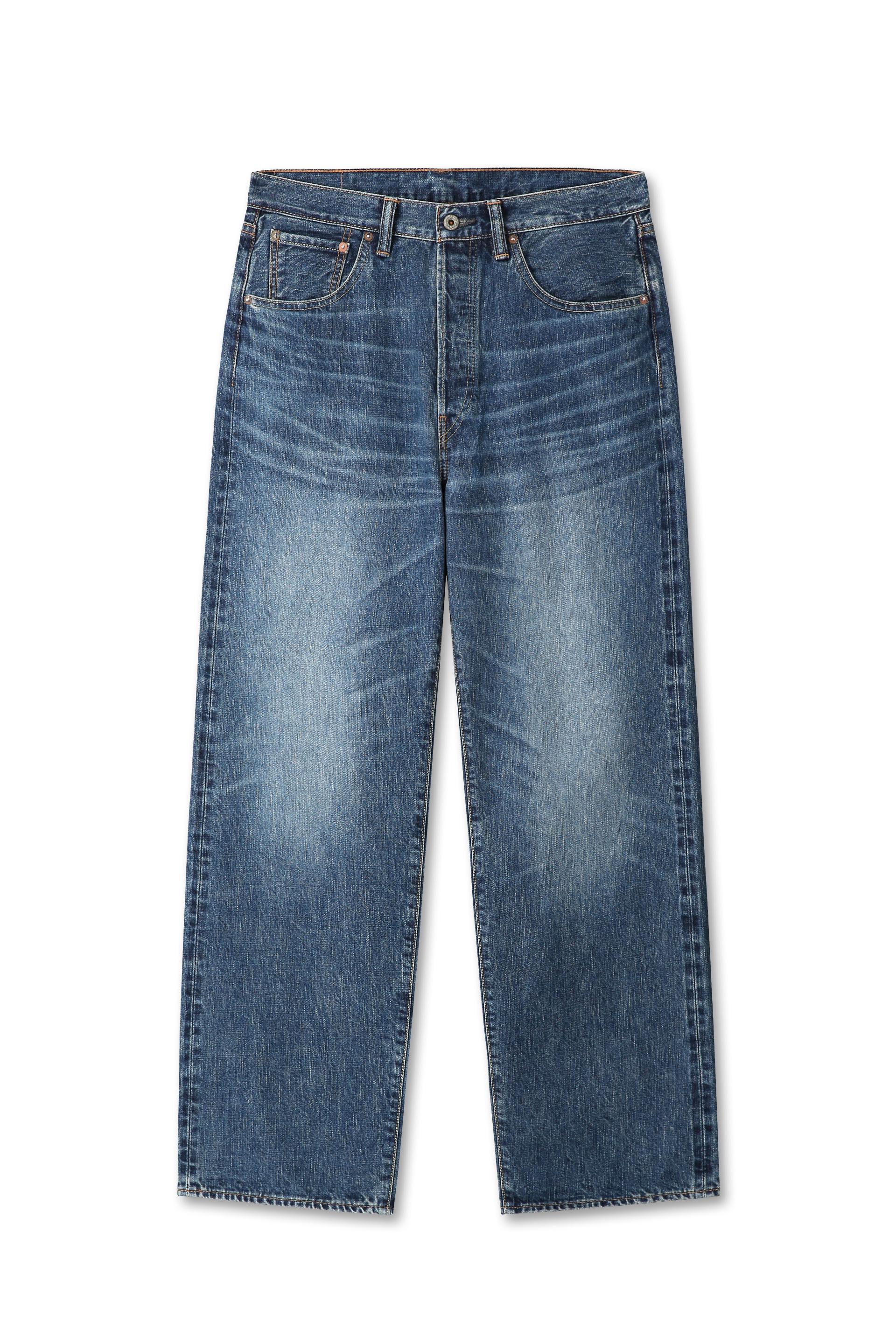 Zimbabwe Greencast Indigo Selvedge Denim Pants - Old Blue