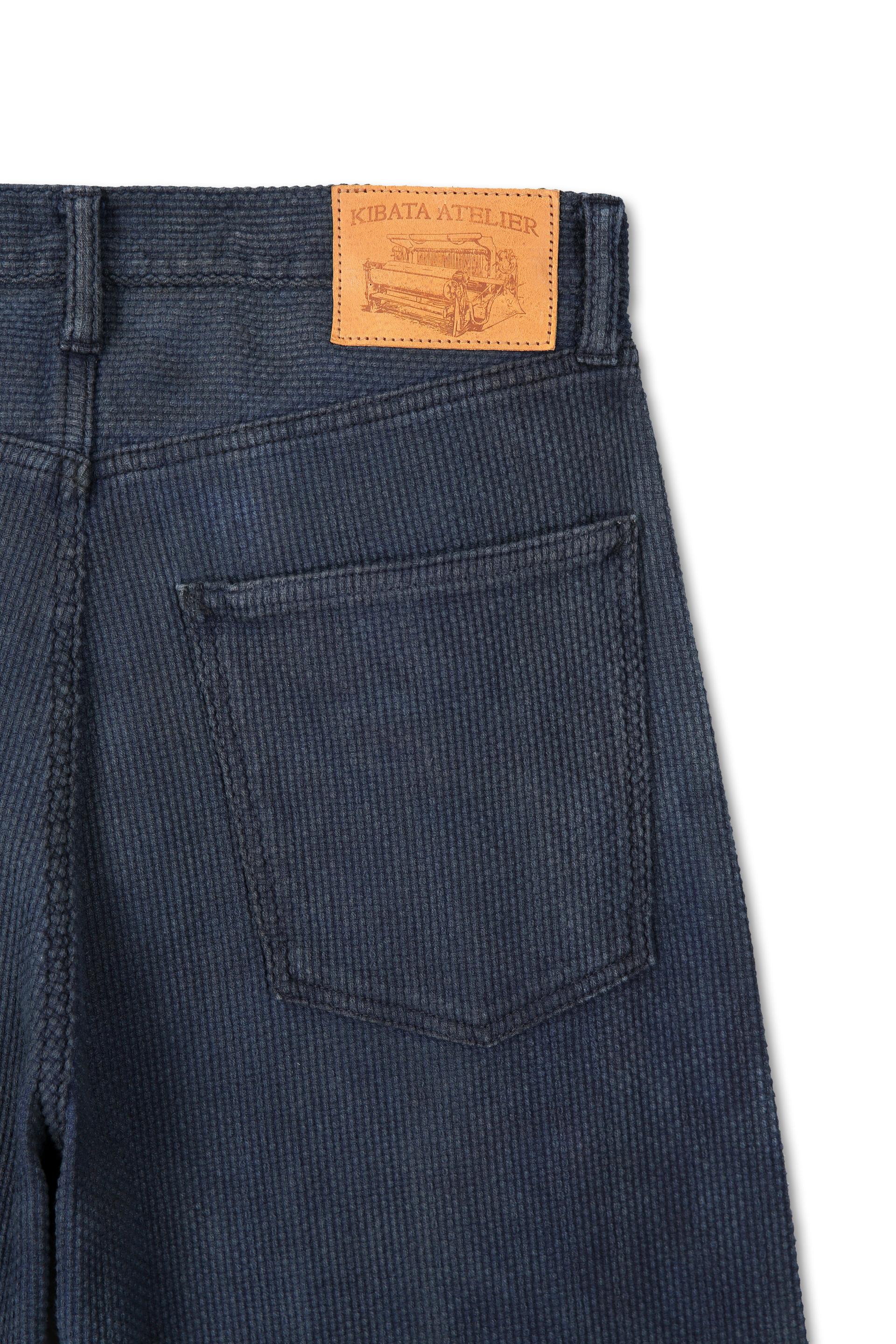 SASHIKO PANTS - Layered Natural Overdye (Indigo)