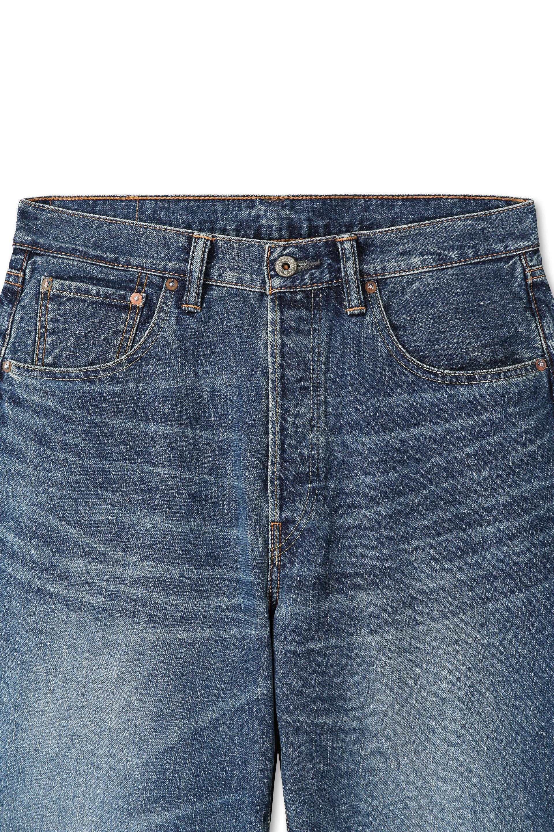 Zimbabwe Greencast Indigo Selvedge Denim Pants - Old Blue