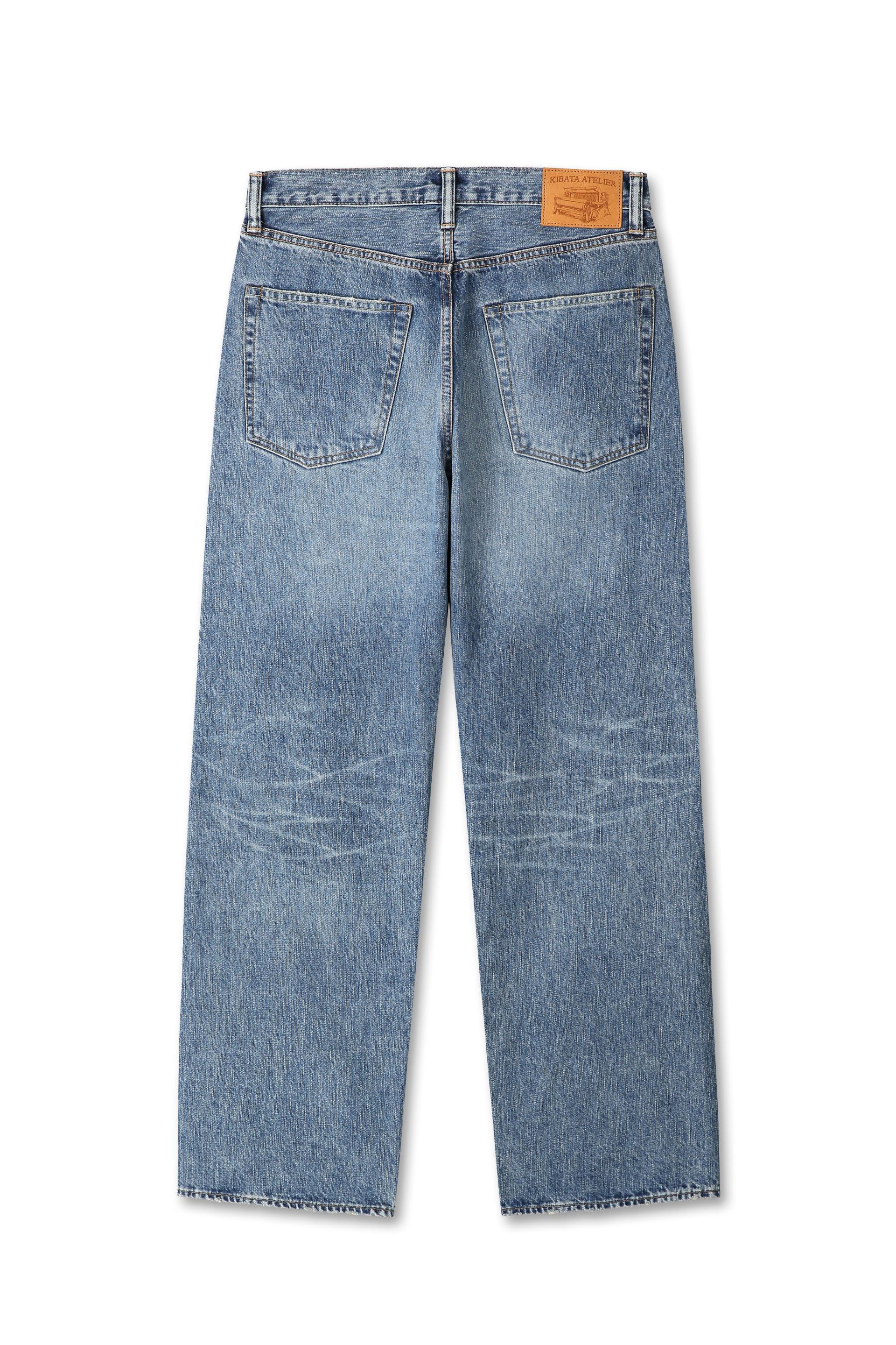Zimbabwe Greencast Indigo Selvedge Denim Pants - Light Fade