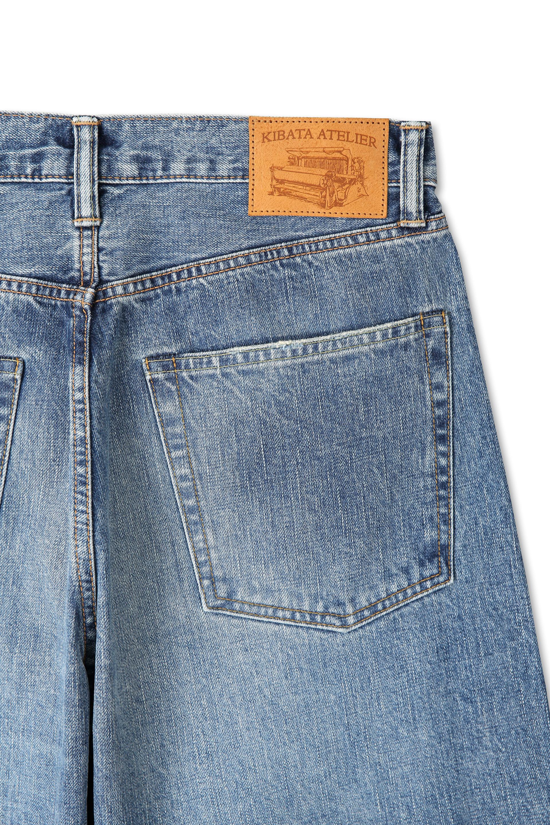 Zimbabwe Greencast Indigo Selvedge Denim Pants - Light Fade