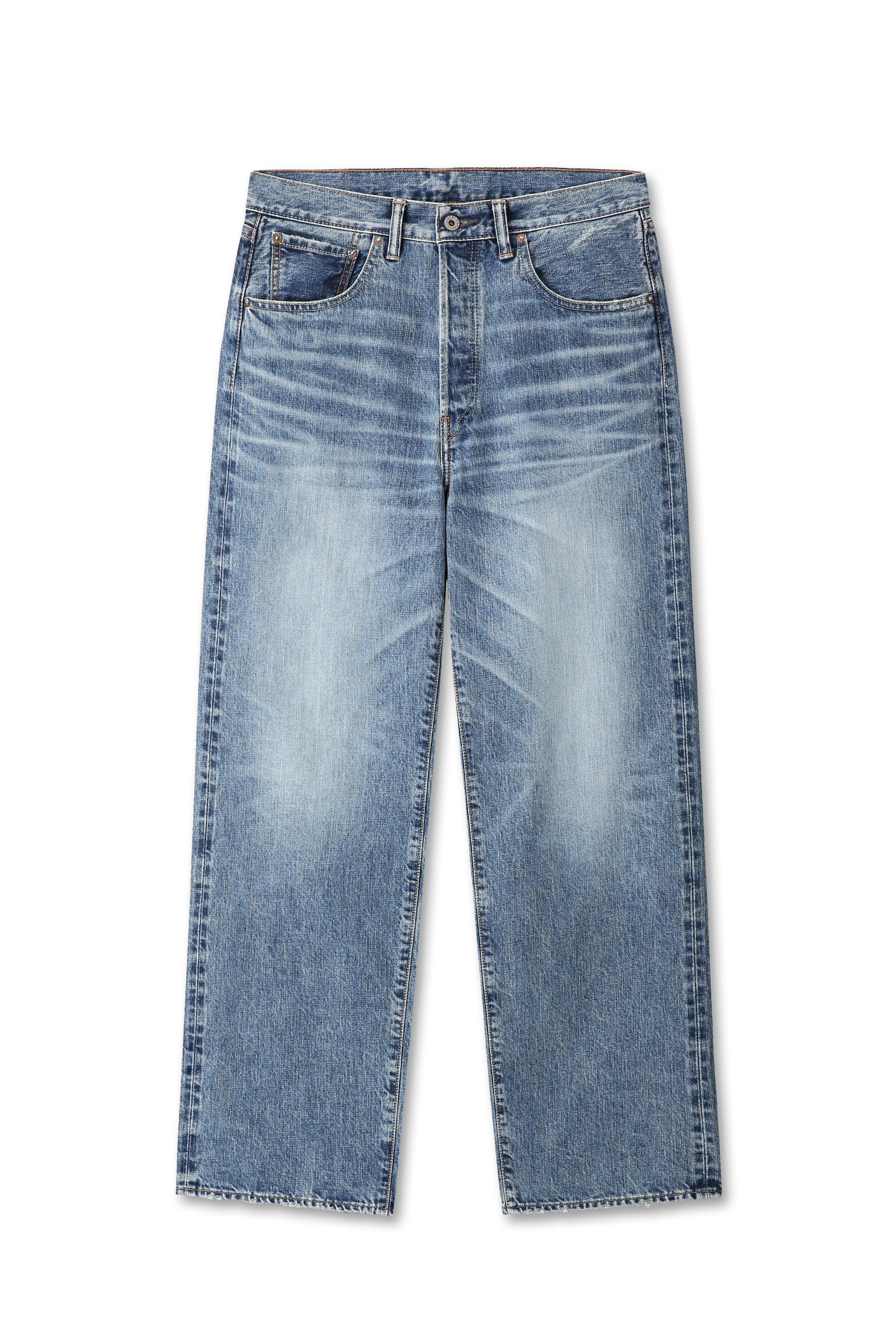 Zimbabwe Greencast Indigo Selvedge Denim Pants - Light Fade