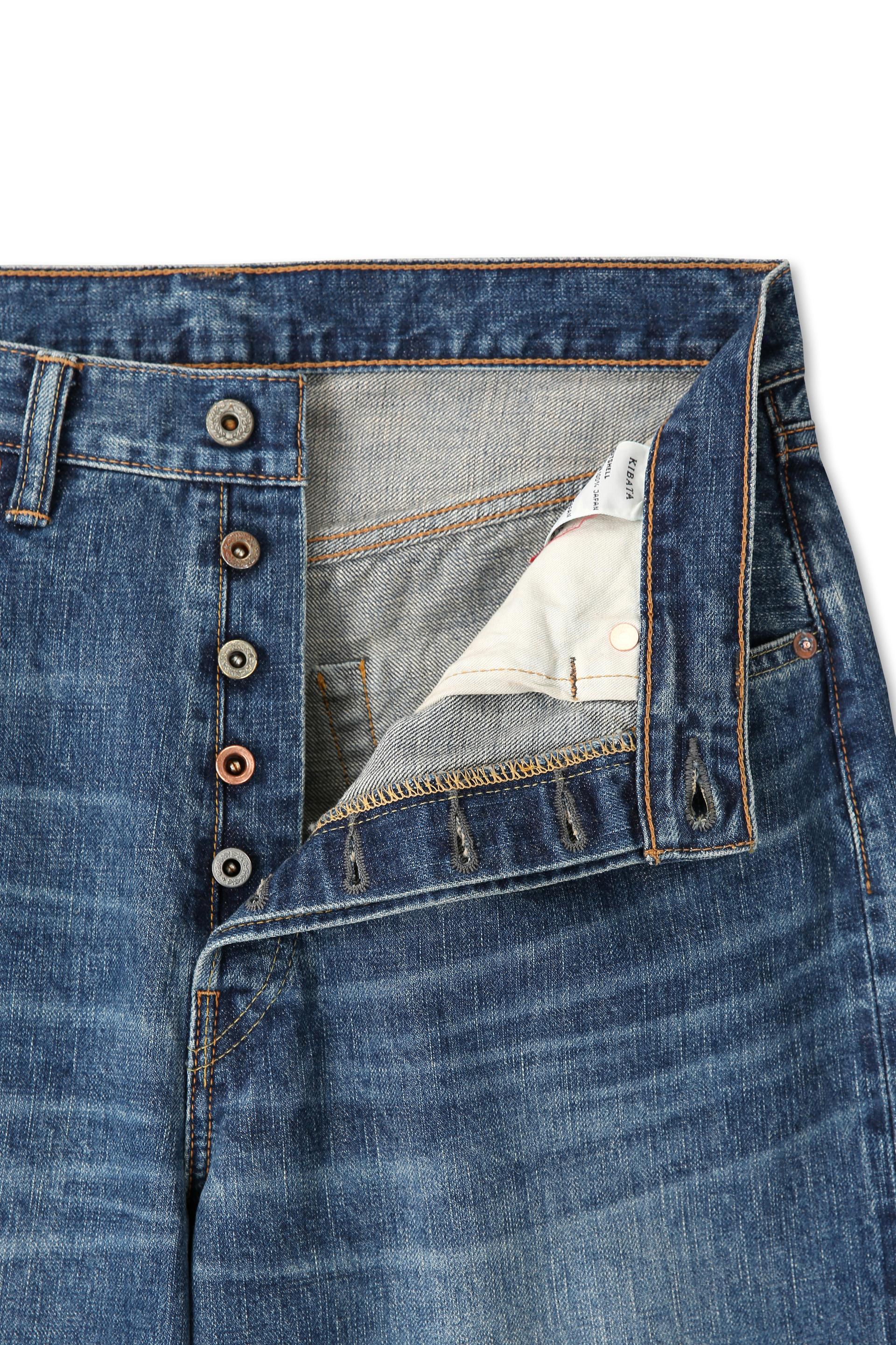 Zimbabwe Greencast Indigo Selvedge Denim Pants - Old Blue