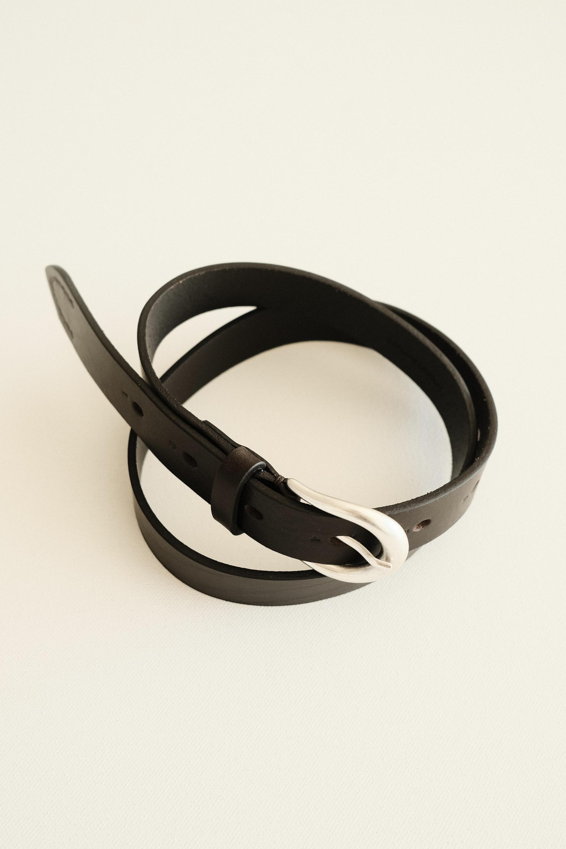 Slim Vecchio Belt - Dark Brown