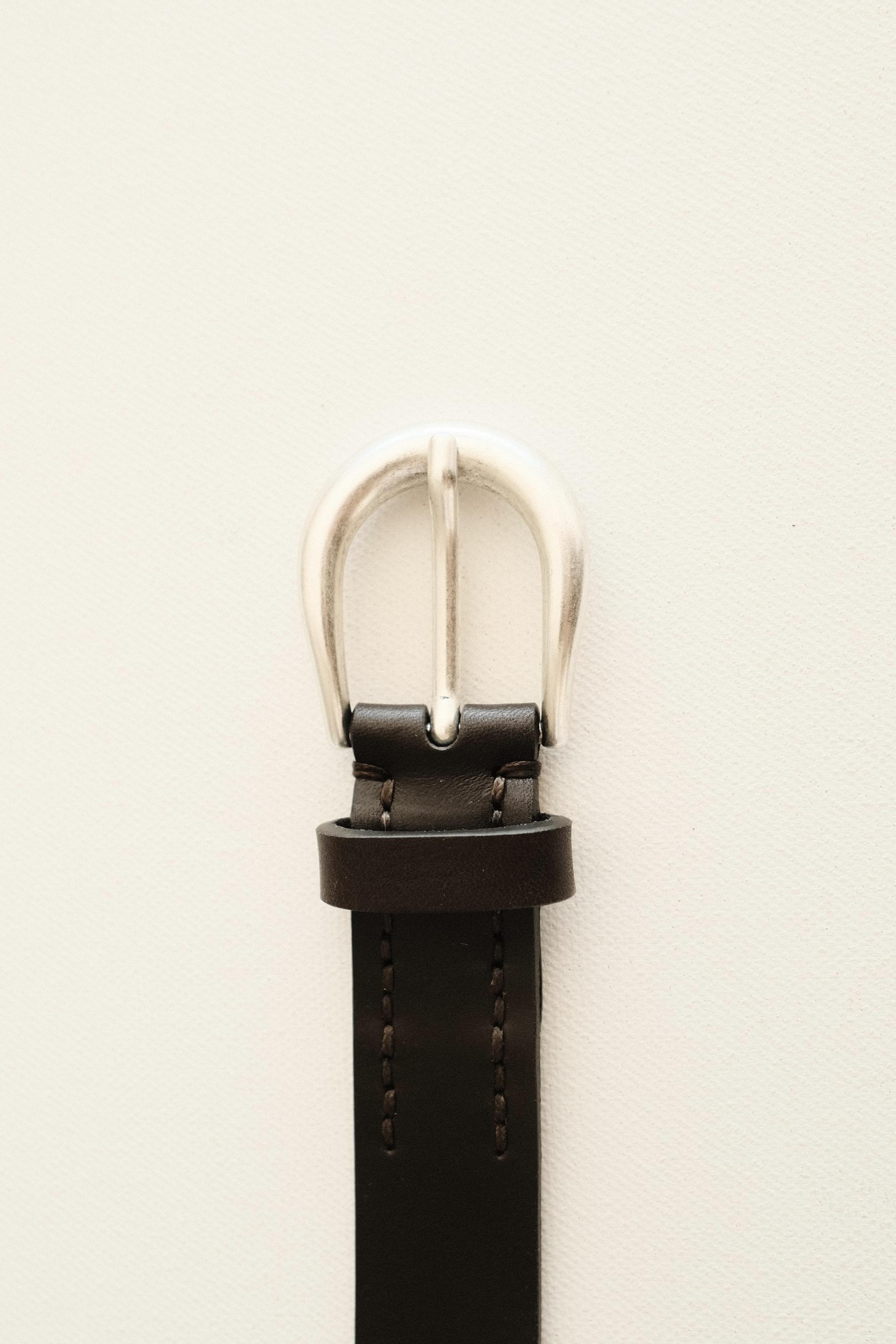 Slim Vecchio Belt - Dark Brown