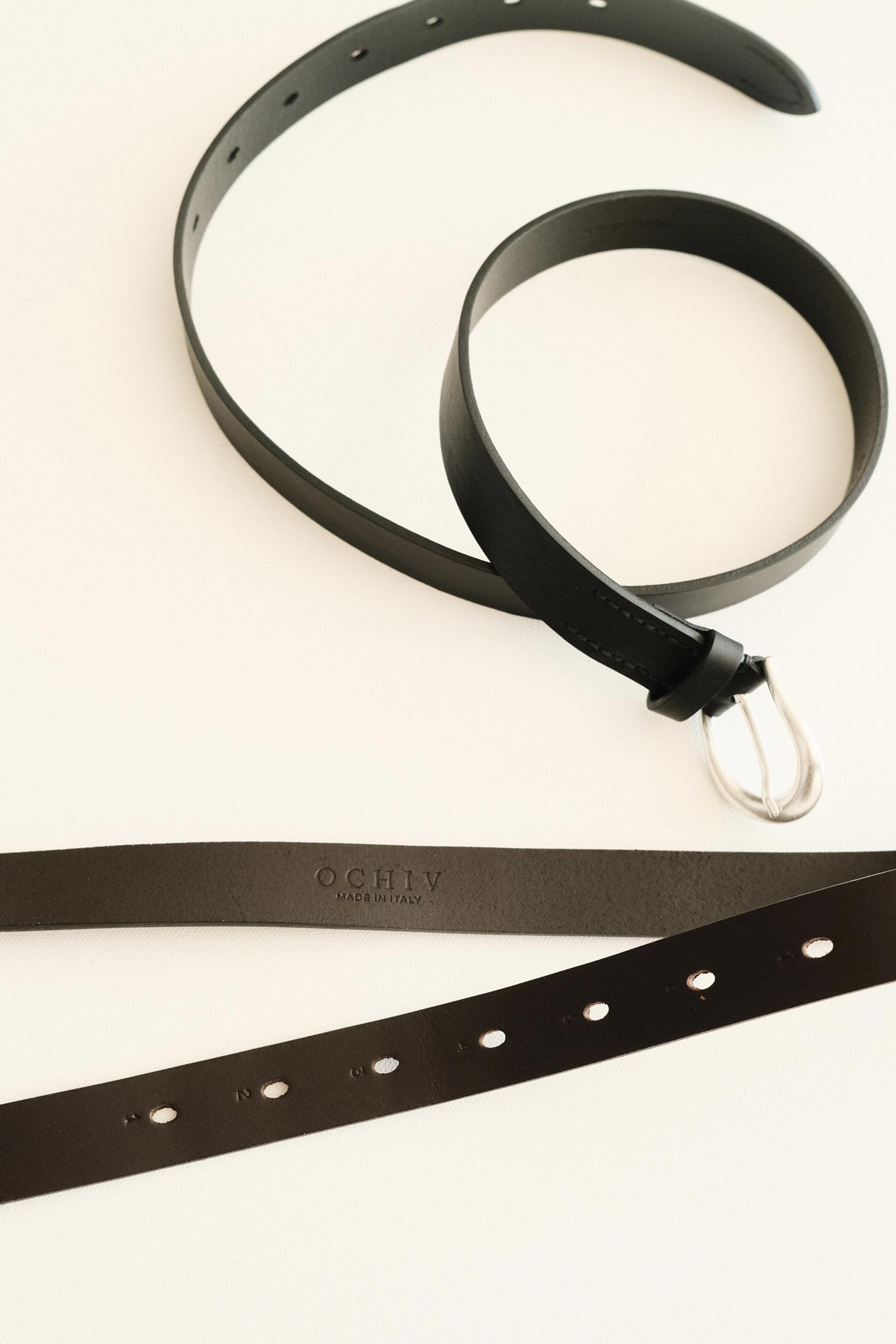 Slim Vecchio Belt - Black