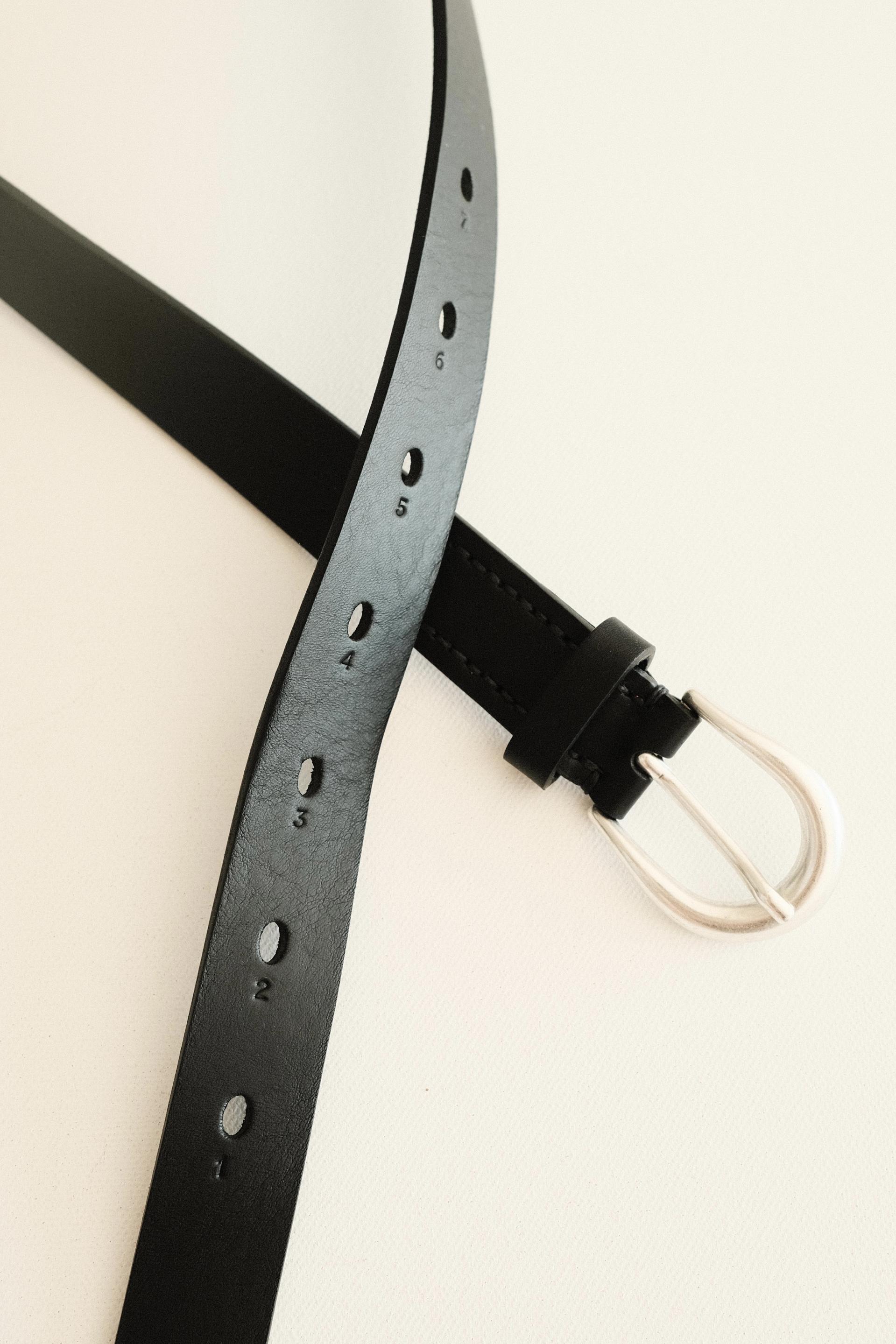 Slim Vecchio Belt - Black