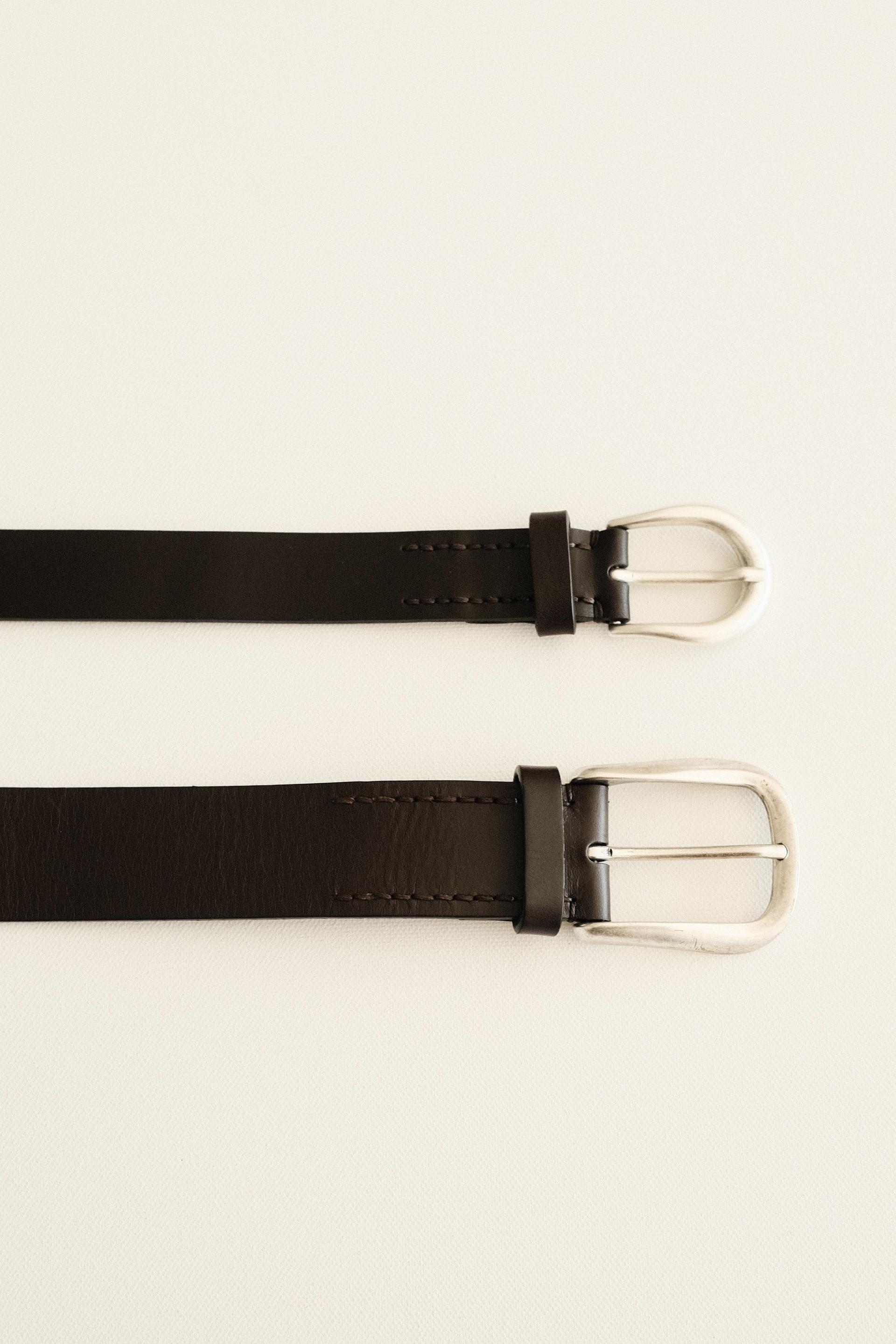Slim Vecchio Belt - Dark Brown