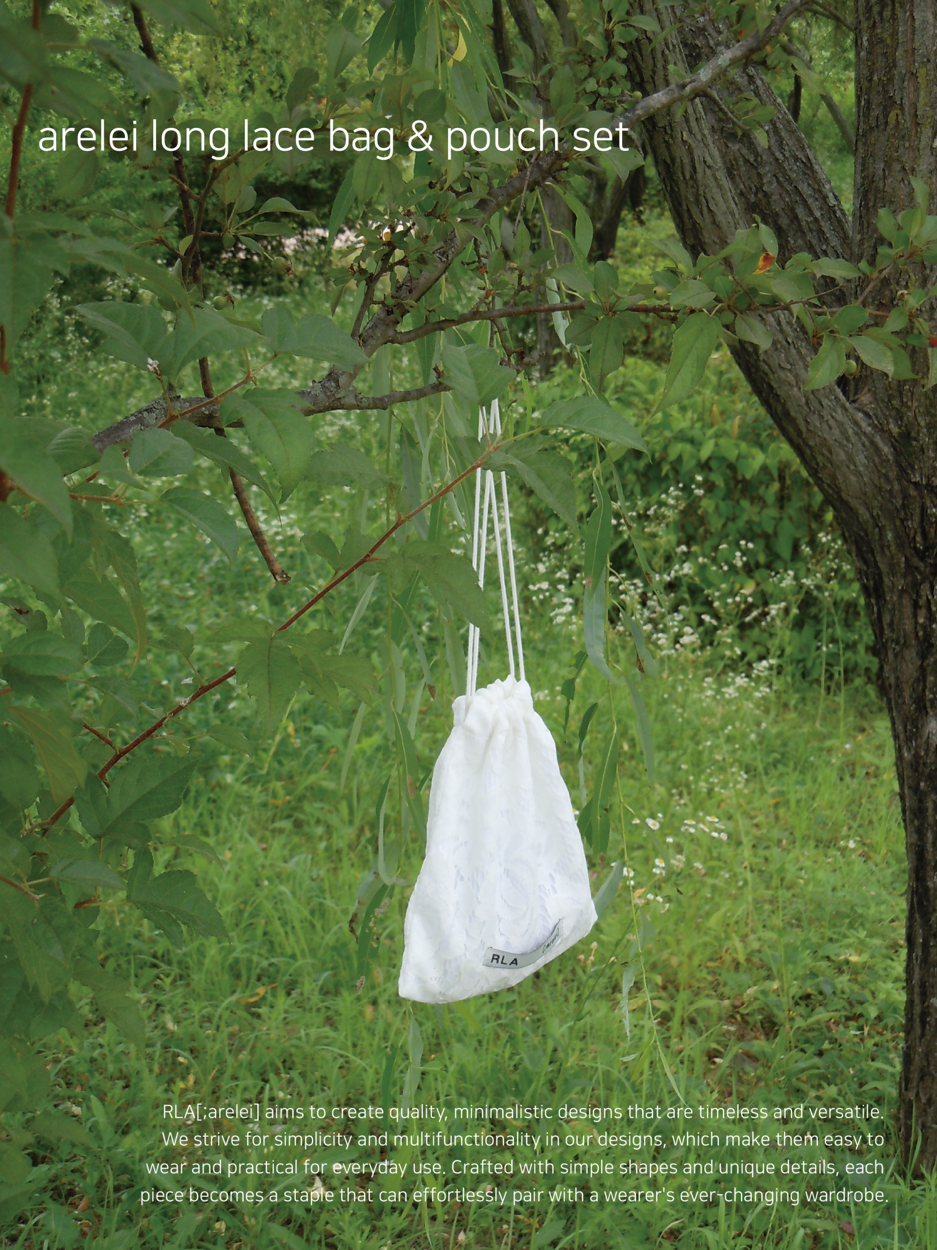 [2차] arelei Long Lace Bag & Pouch_SET
