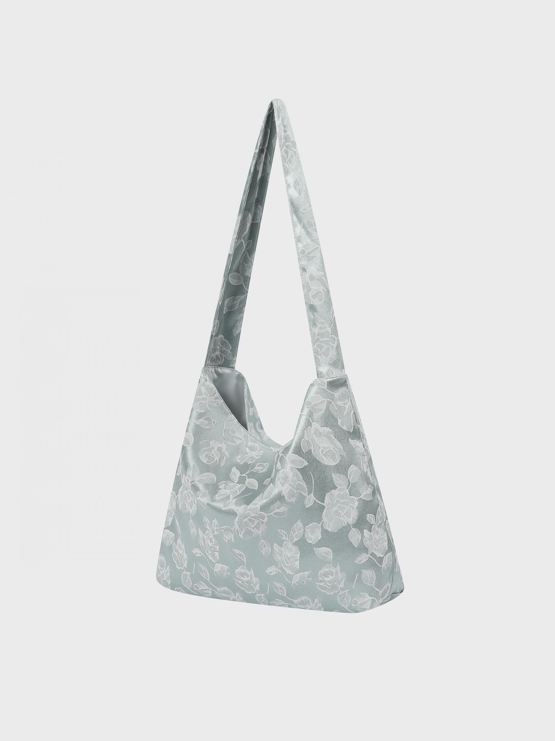 [3차] Soft Floral Jacquard Bag - Mint