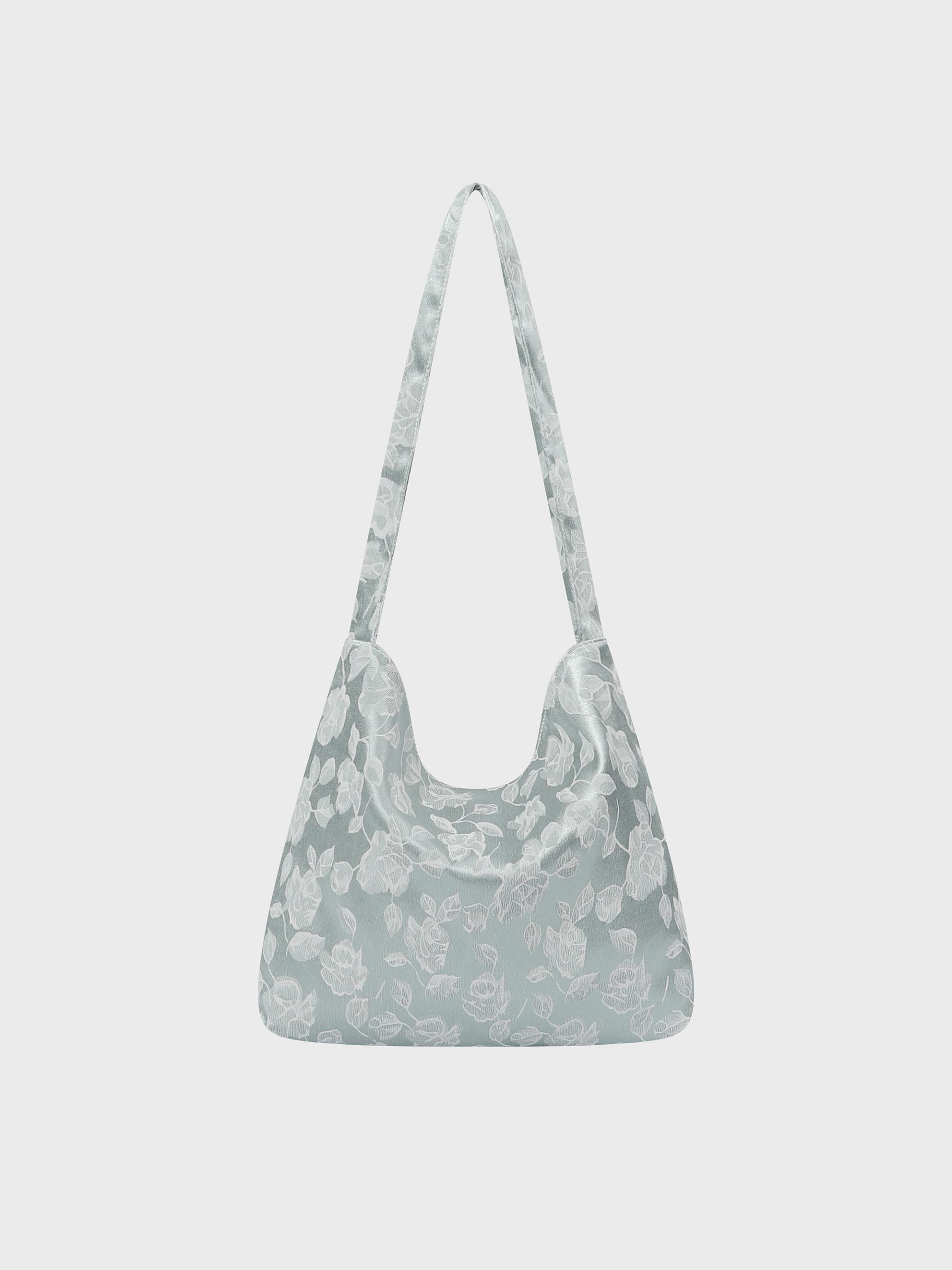 [3차] Soft Floral Jacquard Bag - Mint