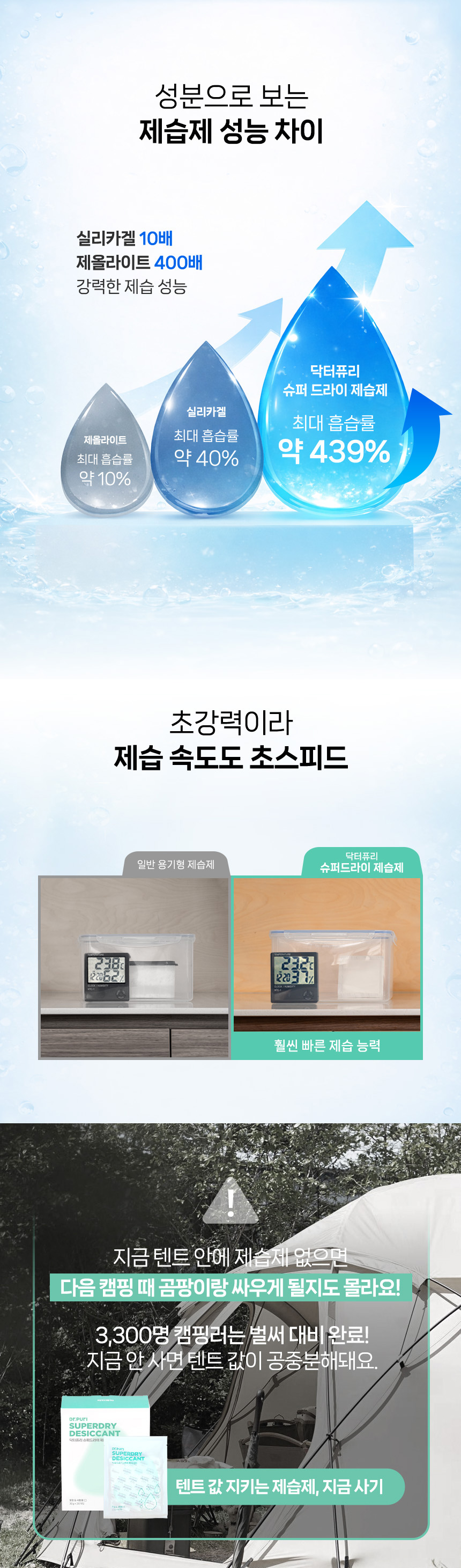 슈퍼드라이 대용량 걸이형 제습제 120g 5개입