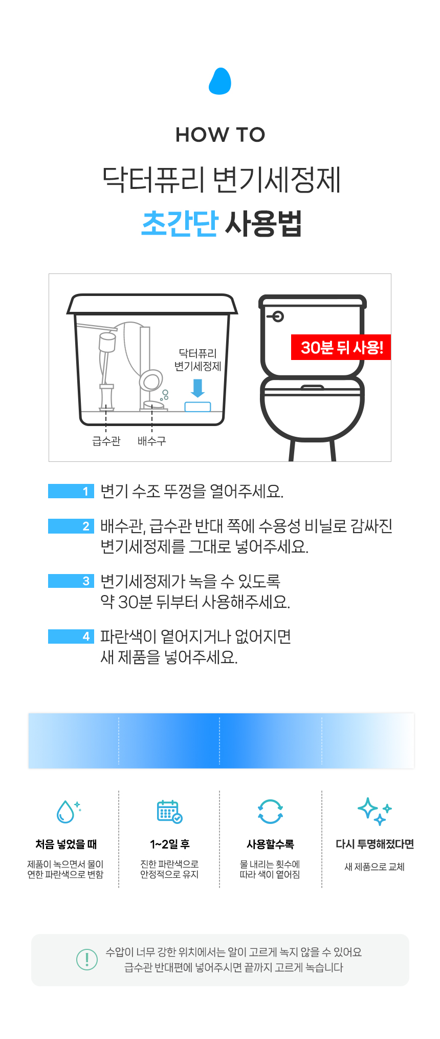 고체형 변기세정제 40g x 20개입 대용량 (개별포장)