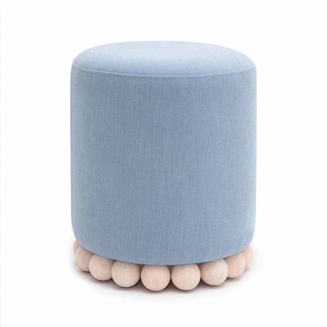 Dex Upcycled Performance Fabric Ottoman 페브릭 오스만 체어