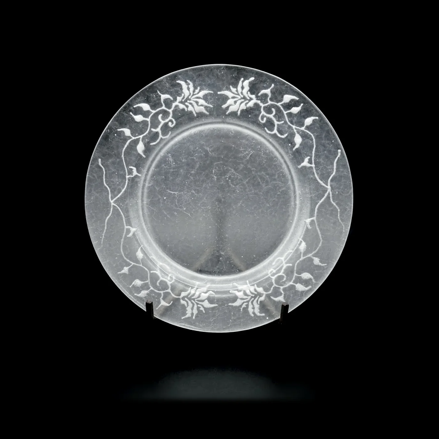 FROSTED GLASS PATE DE VERRE PLATE 01 서리가 낀 유리 접시 드 베르 접시 01
