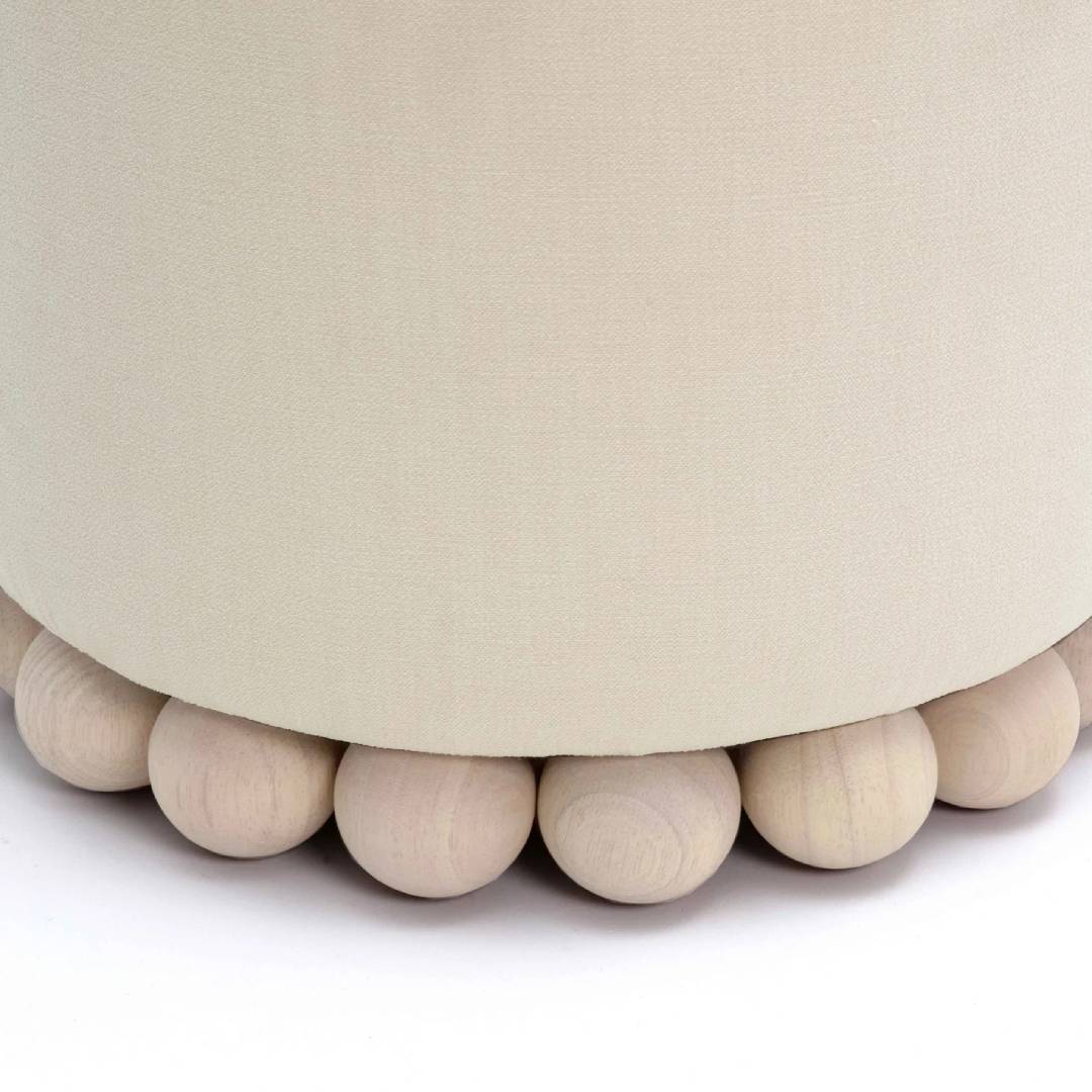 Dex Upcycled Performance Fabric Ottoman 페브릭 오스만 체어