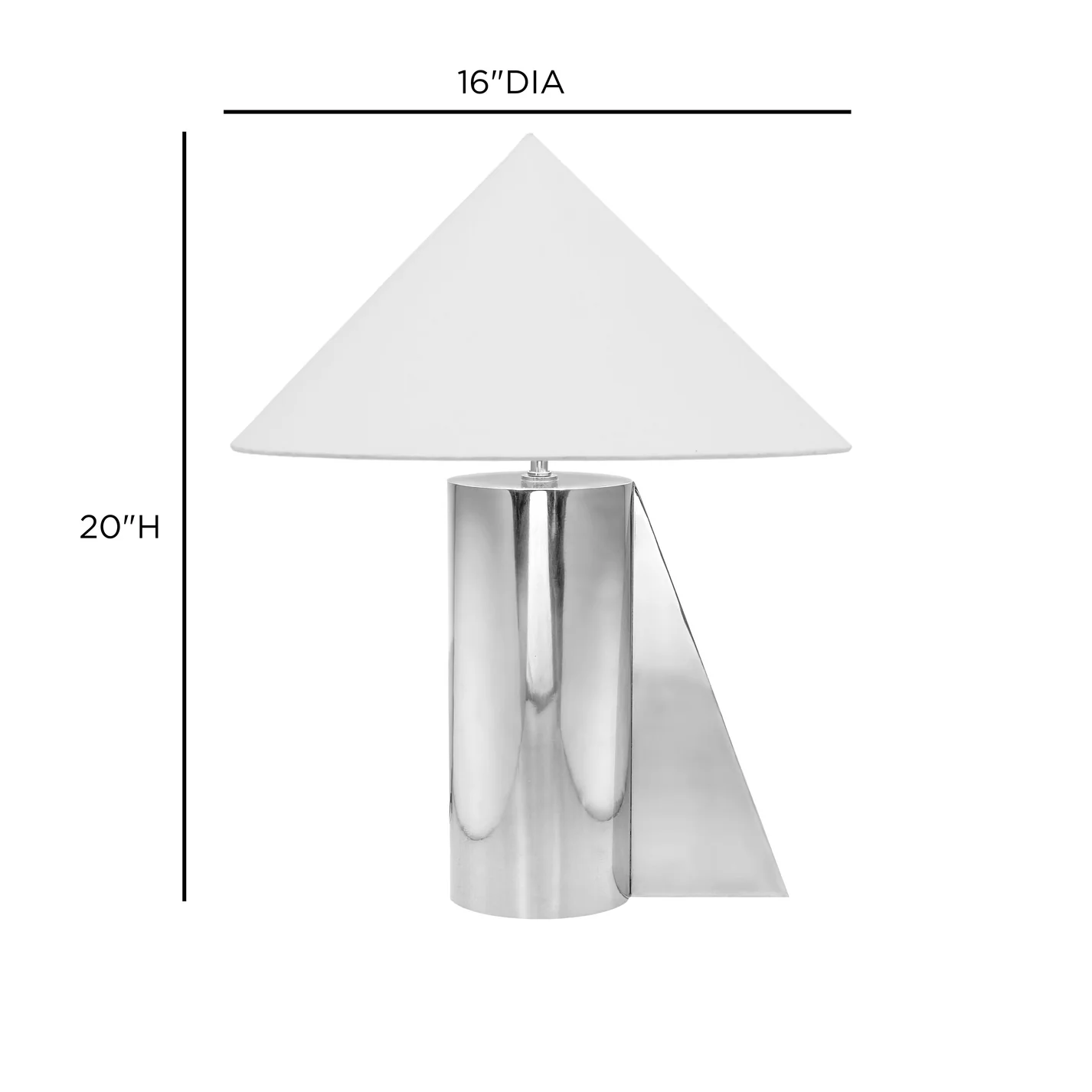Geo Angled Chrome Table Lamp 지오 앵글 크롬 테이블 램프