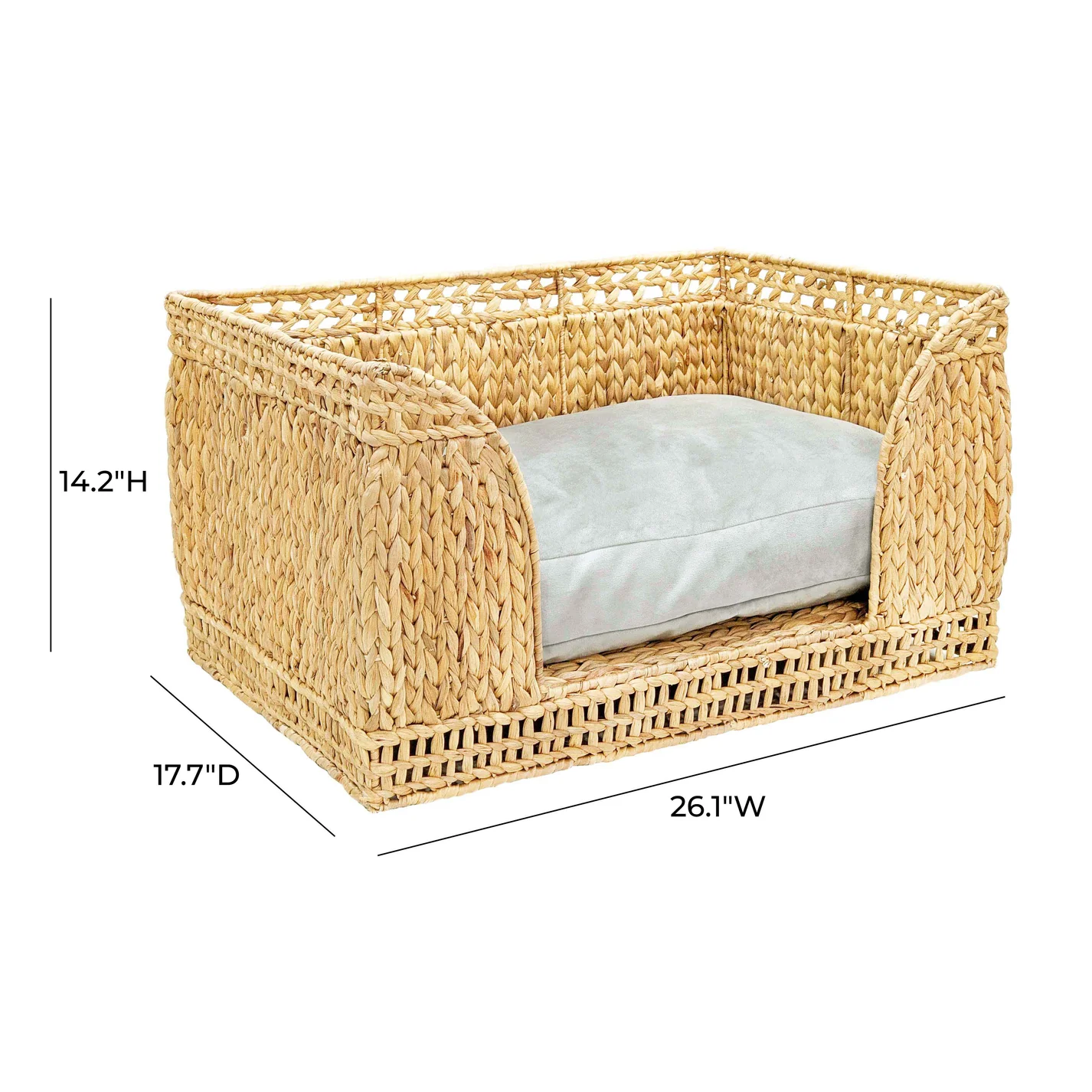 Milou Natural Rattan Small Pet Bed 밀로우 내추럴 라탄 애완동물 침대