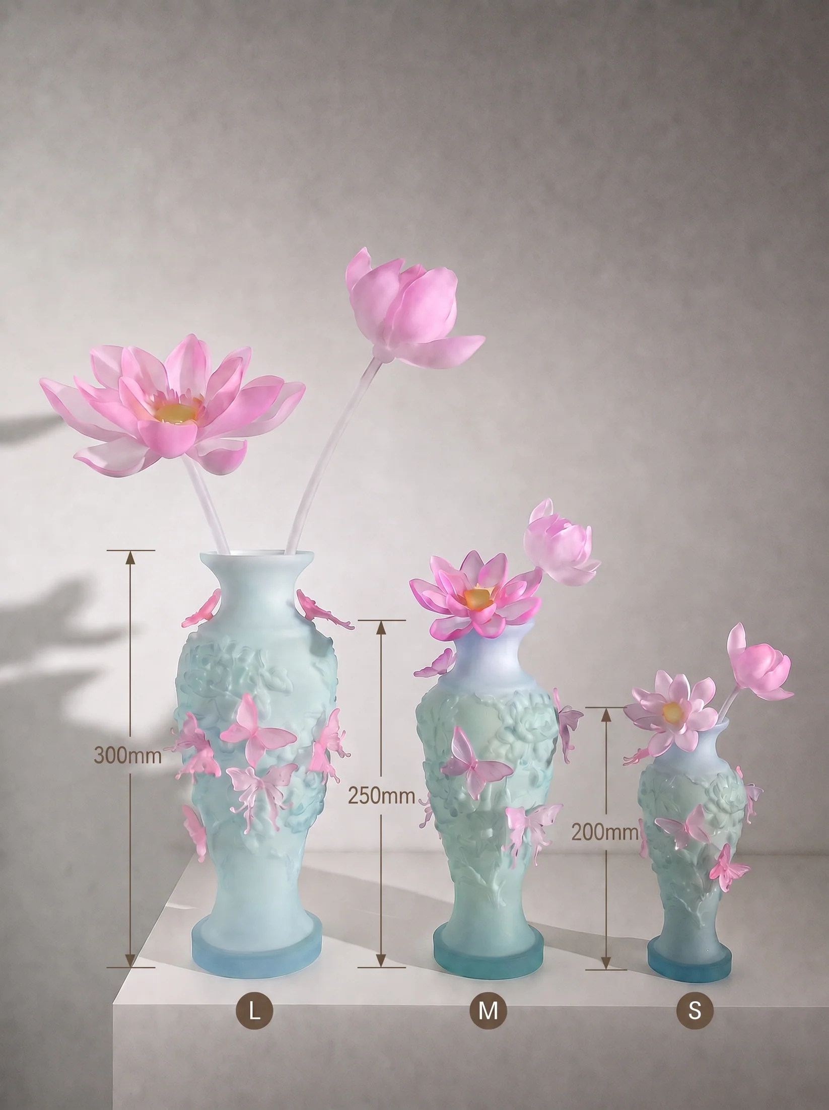 GREEN PAPILLO VIF VASE 녹색 파필로 비프 꽃병