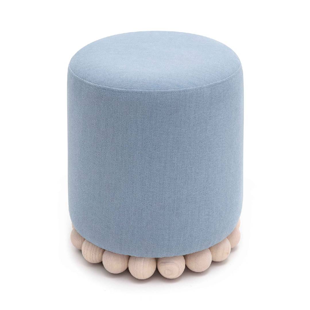 Dex Upcycled Performance Fabric Ottoman 페브릭 오스만 체어