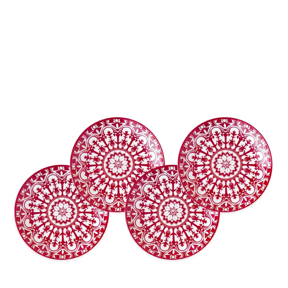 Casablanca Crimson Small Plates, Set of 4 (Caskata) 스몰 플래터 세트 4개