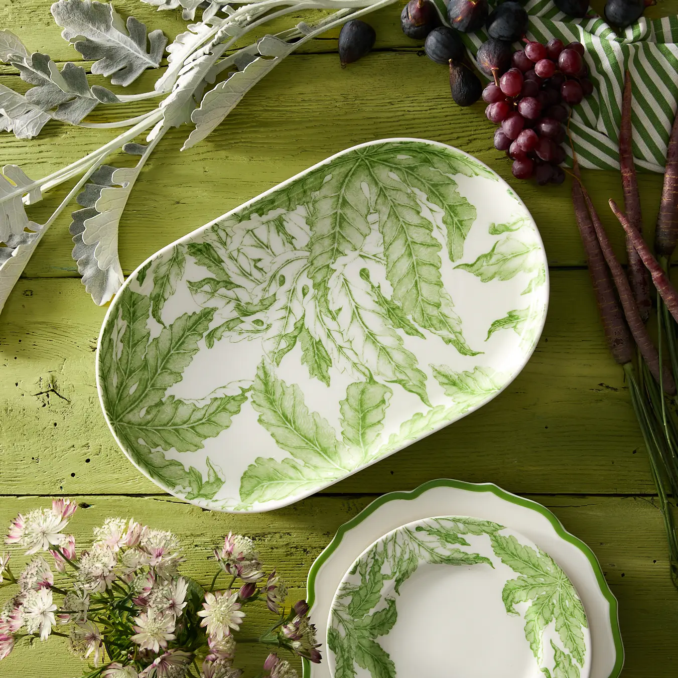 Freya Large Coupe Oval Platter (Caskata) 오벌 쿠페 도자기 플래터