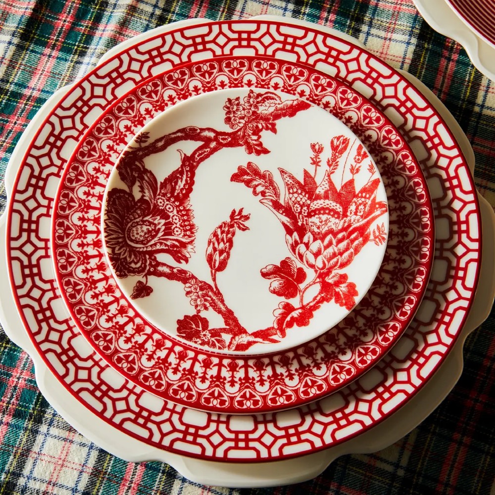 Newport Garden Gate Crimson Dinner Plate (Caskata) 디너 플레이트