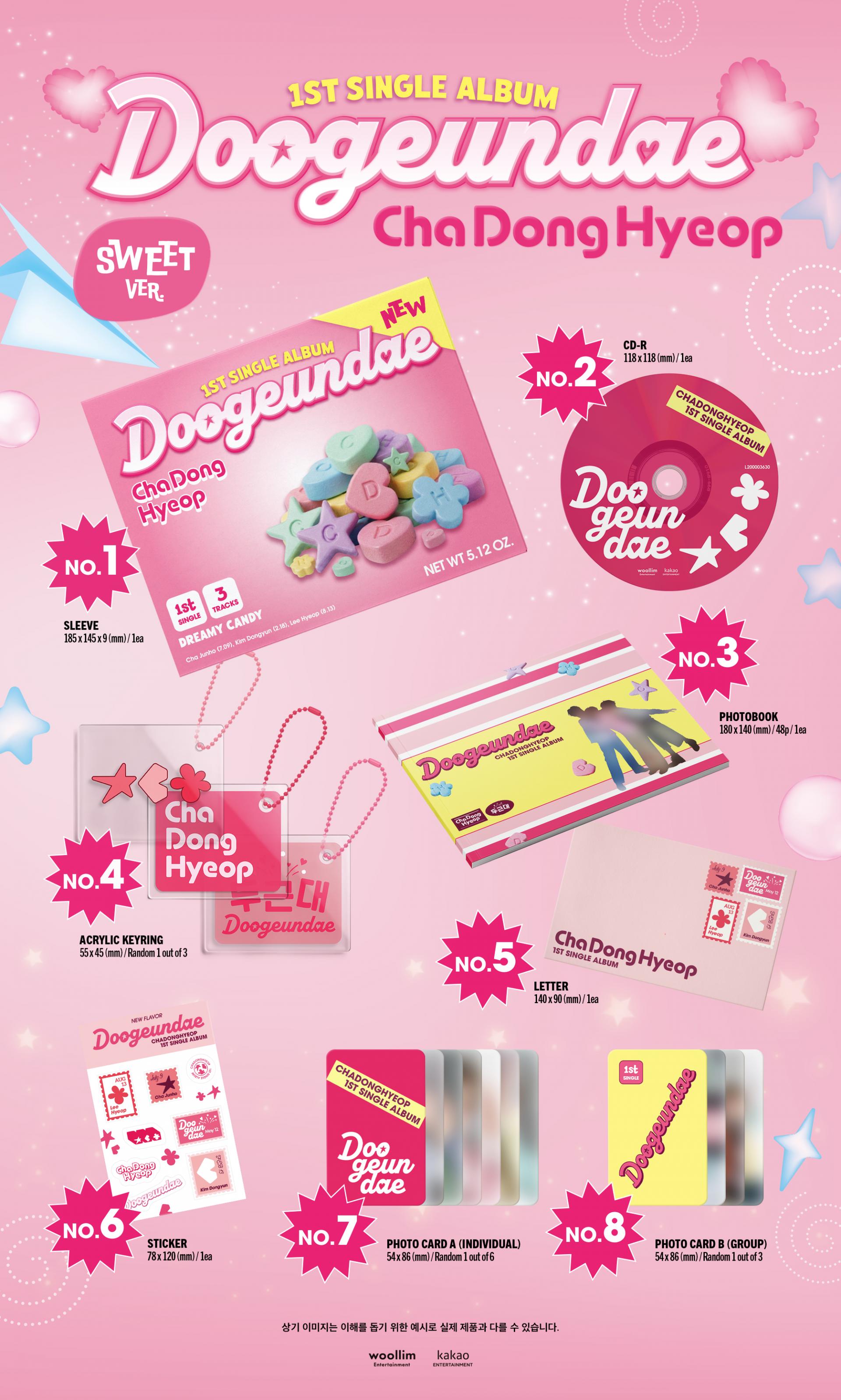 (PRE-ORDER) ChaDongHyeop (DRIPPIN) - 1st Single Album [Doogeundae] (QR Ver.)