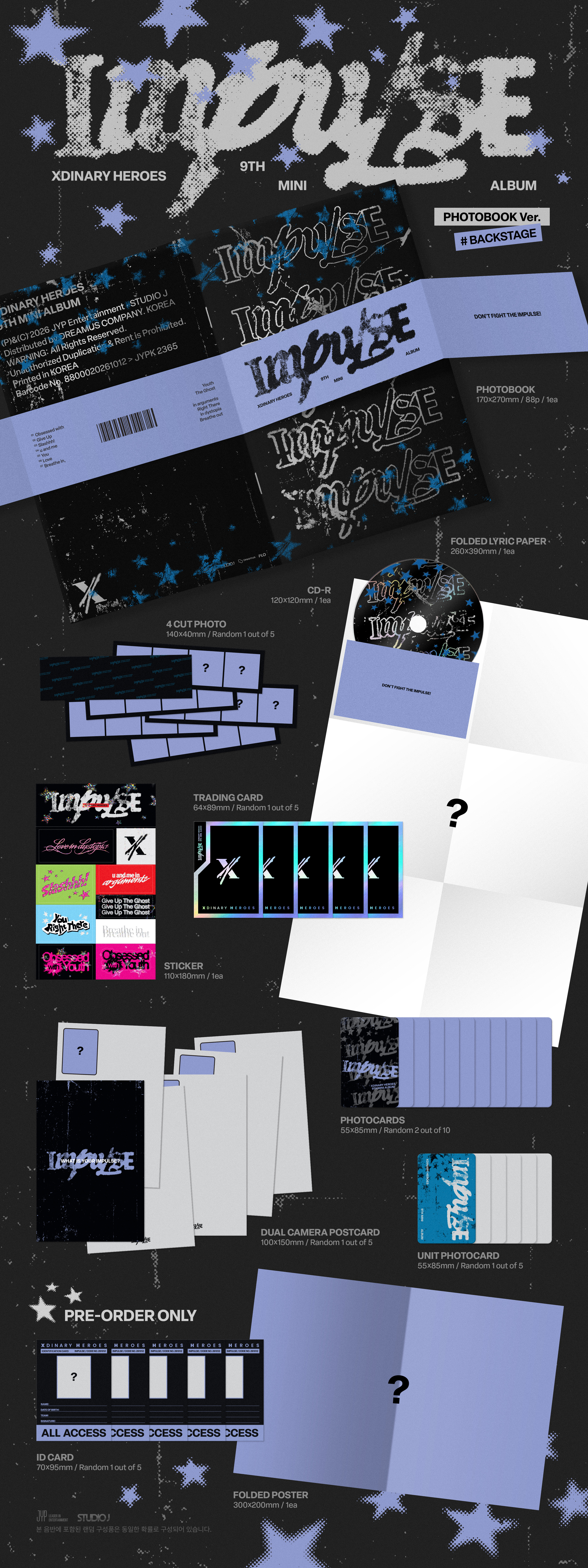 (PRE-ORDER) Xdinary Heroes - 9th Mini Album [IMPULSE]