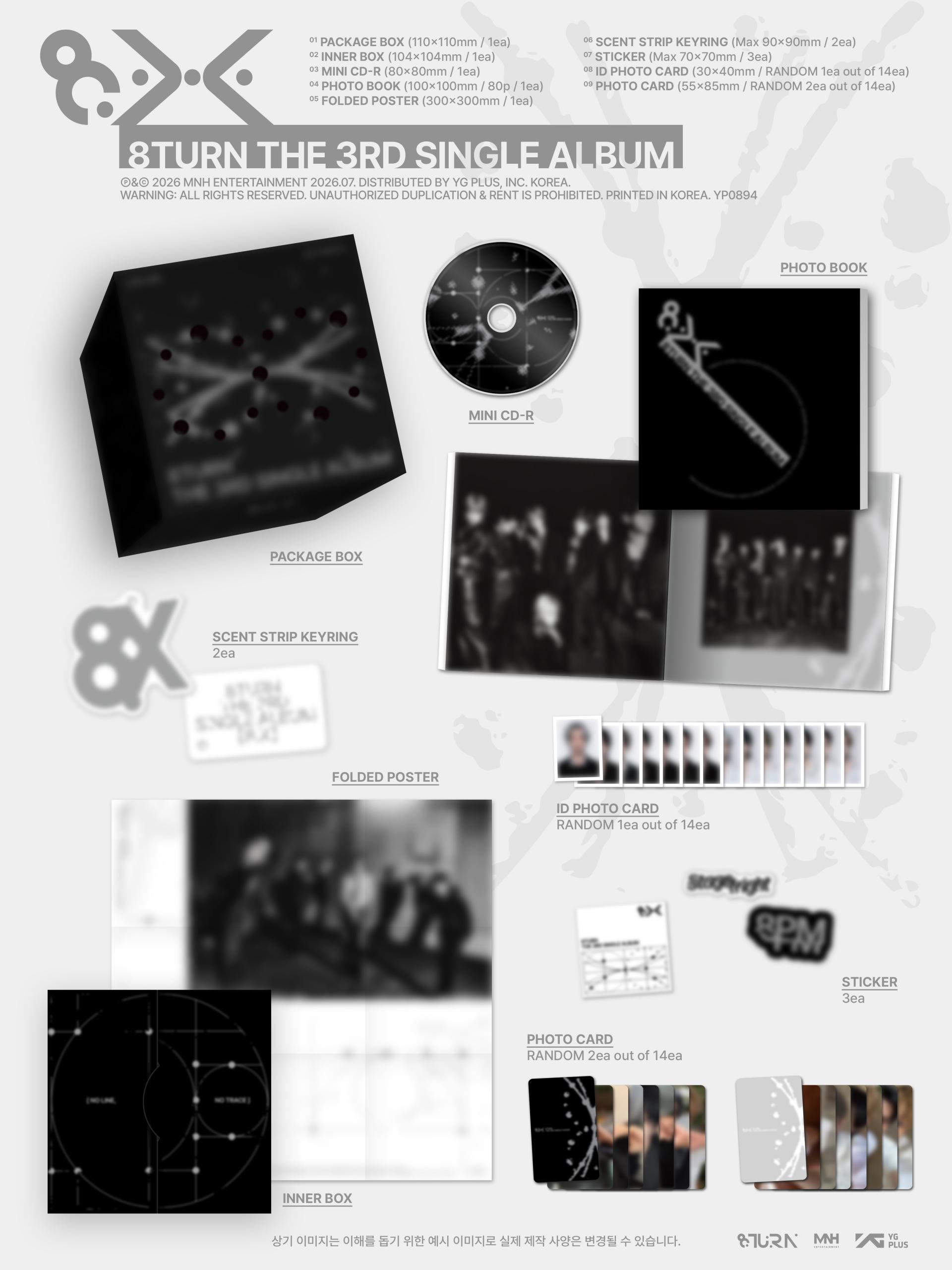 (PRE-ORDER) 8TURN - The 3rd Single Album [8.X] (POCAALBUM)