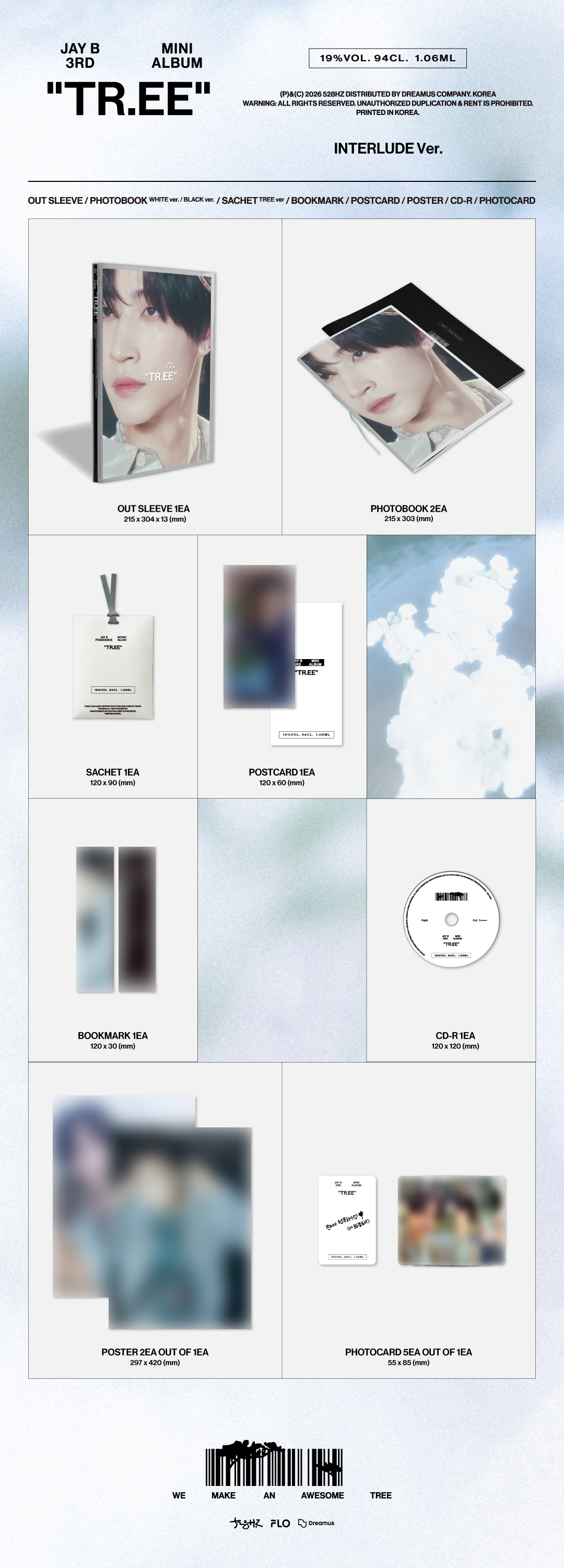 (PRE-ORDER) JAY B - 3rd Mini Album [TR.EE] (INTERLUDE Ver.)