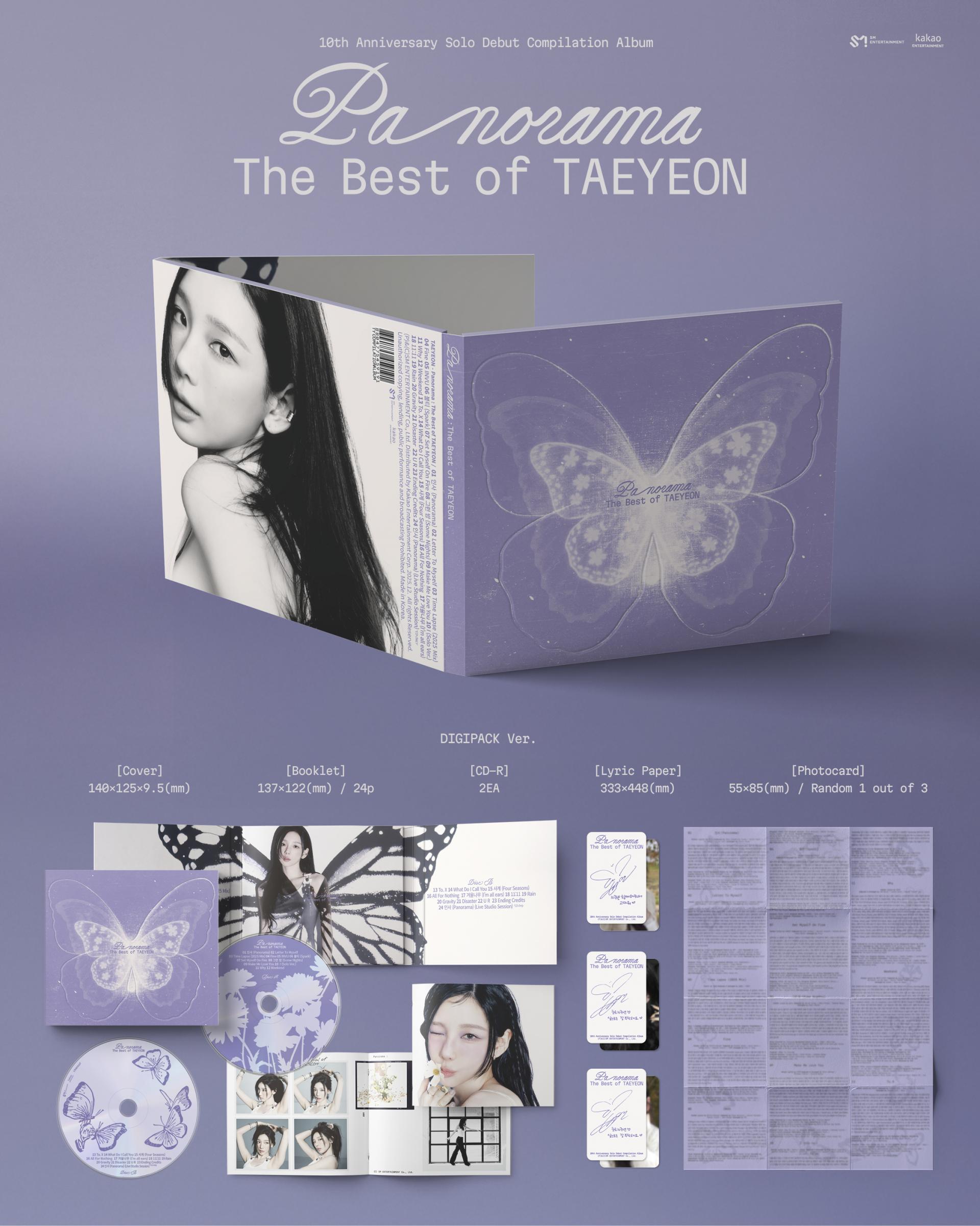 TAEYEON - [Panorama : The Best of TAEYEON] (DIGIPACK Ver.)