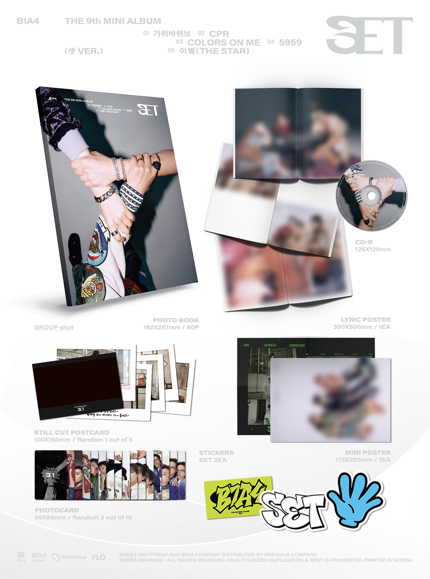(PRE-ORDER) B1A4 - 9th Mini Album [SET] (하나 Ver.)