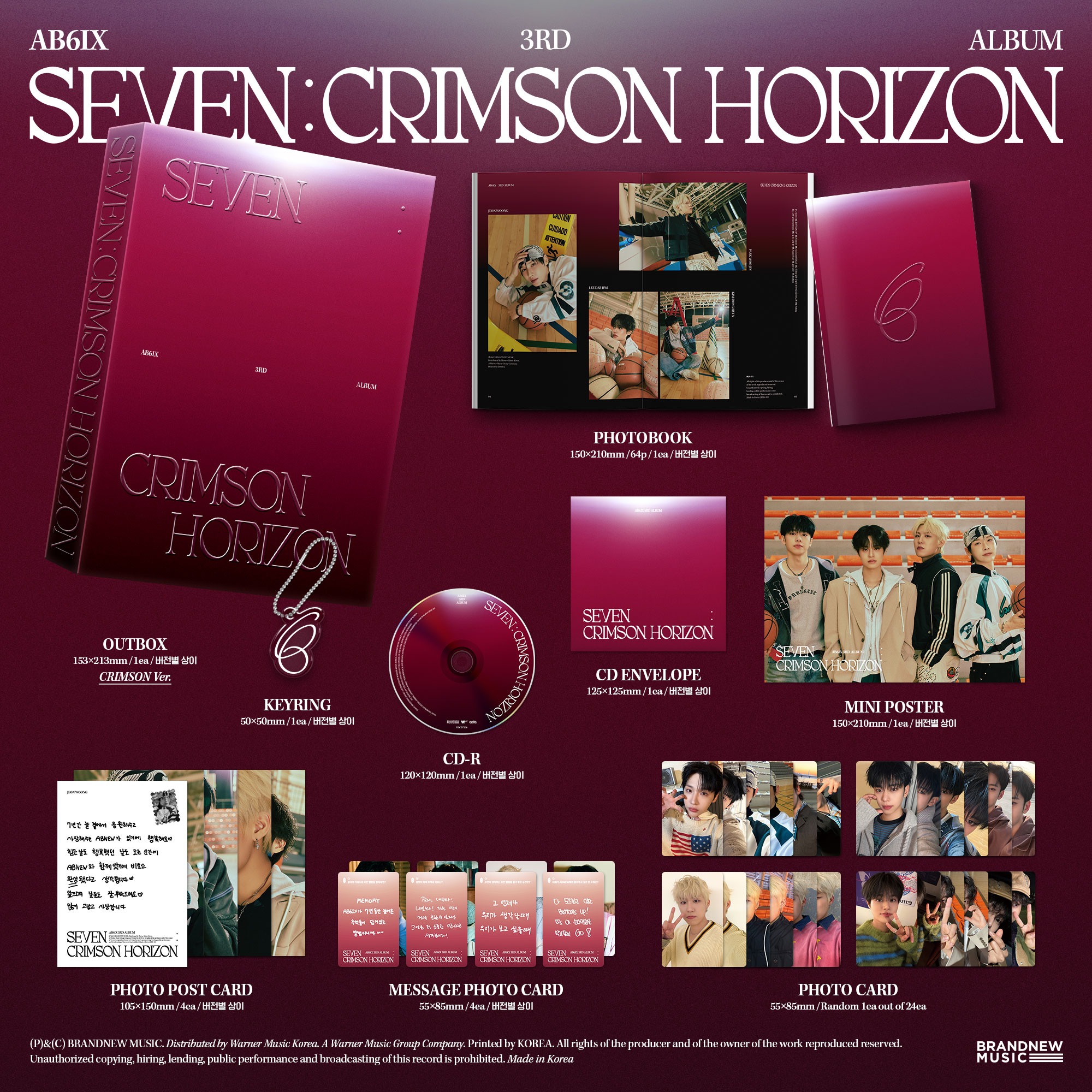 AB6IX - 3rd Album [SEVEN : CRIMSON HORIZON] (PHOTOBOOK Ver.)