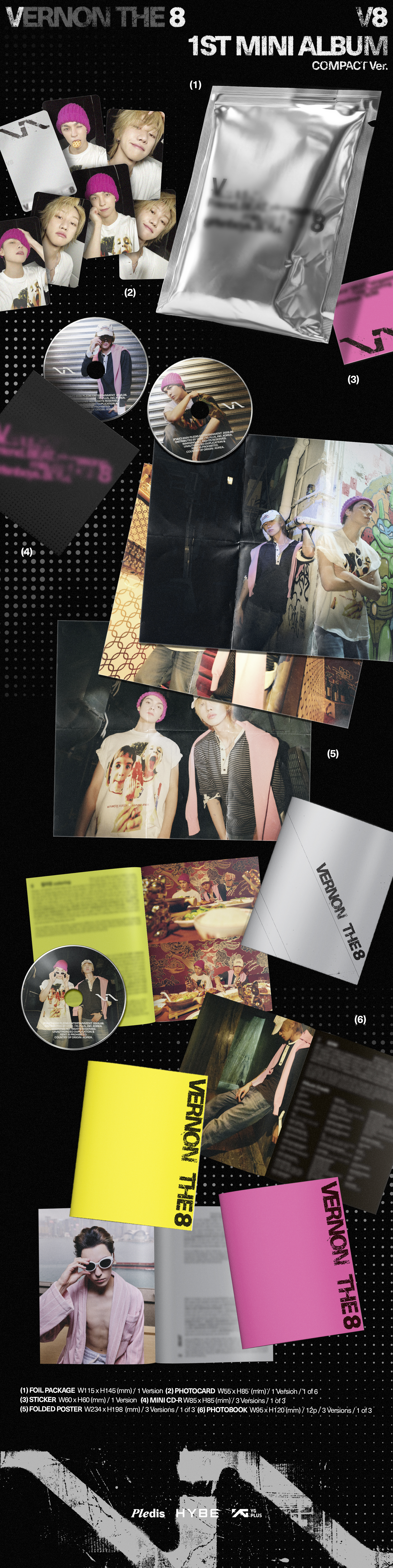 (PRE-ORDER) V8 (SEVENTEEN) - 1st Mini Album 'V8' Compact Ver.