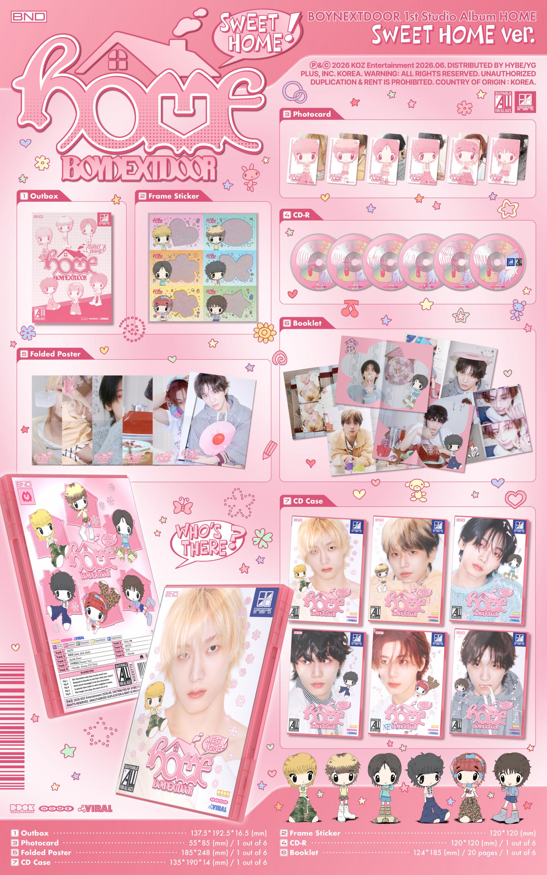 (PRE-ORDER) BOYNEXTDOOR - 1st Studio Album [HOME]