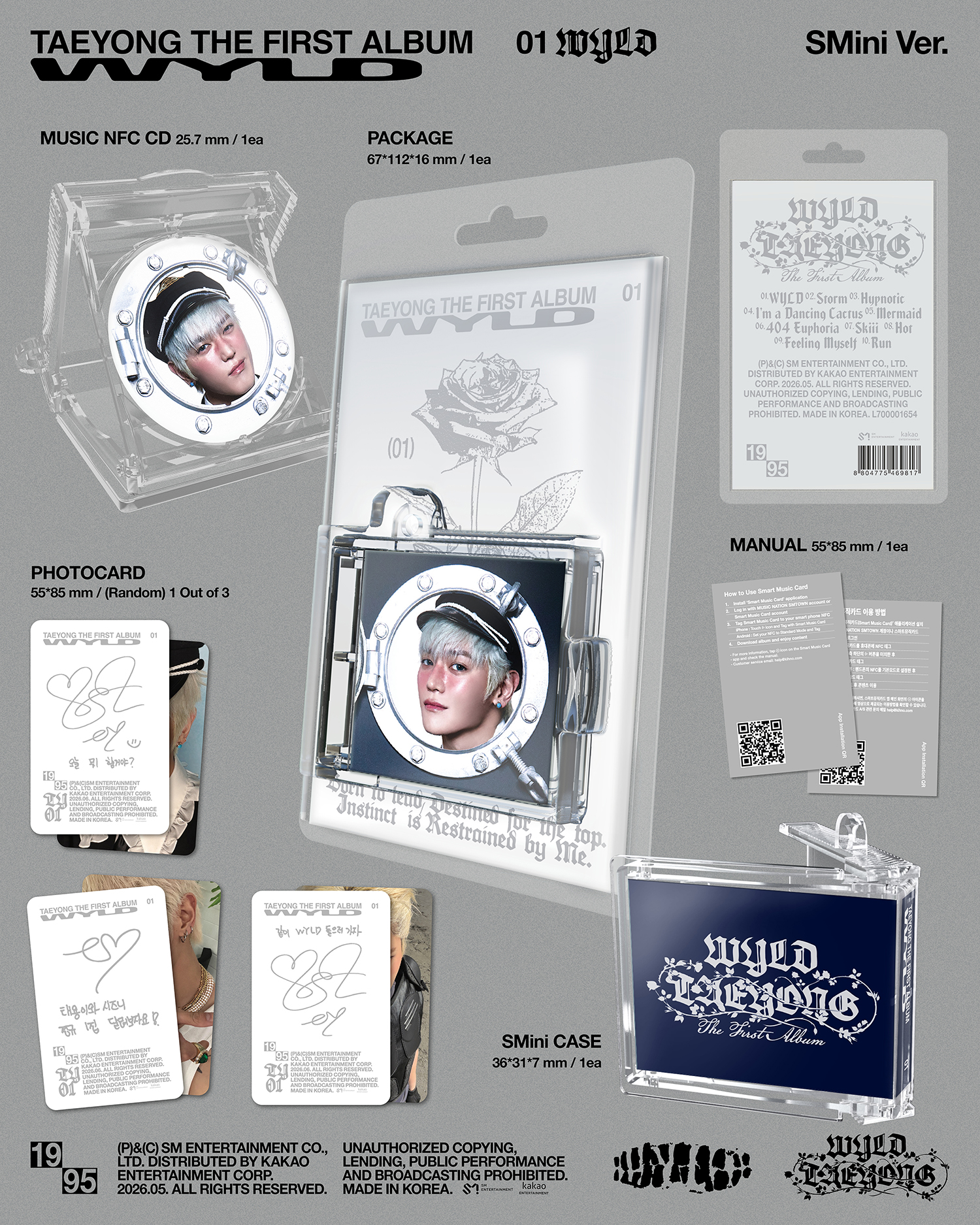 (PRE-ORDER) TAEYONG - 1st Album [WYLD] (Jewel Case Ver.)
