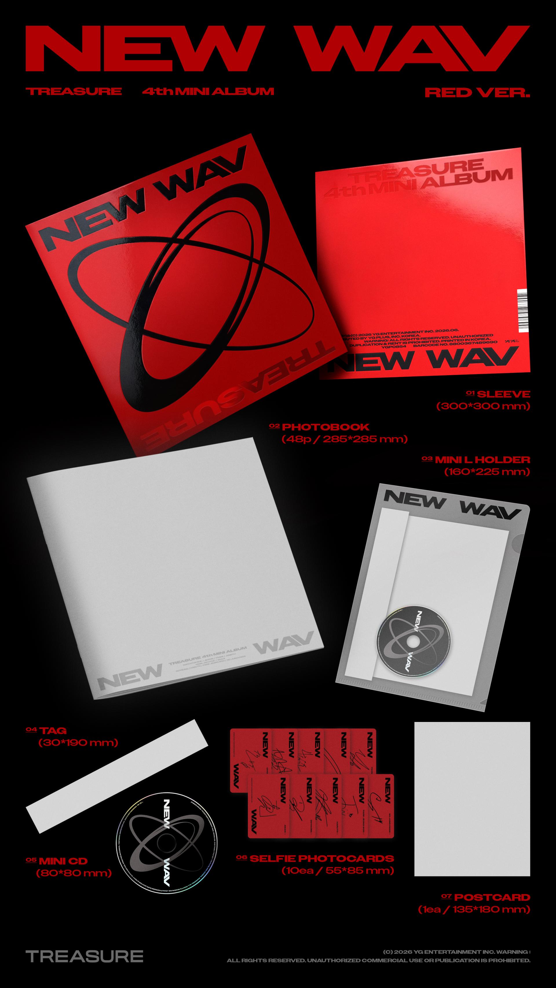 (POB) TREASURE 4th MINI ALBUM [NEW WAV]